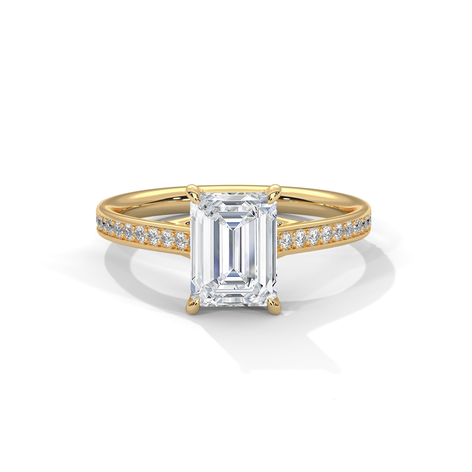 Brilliance 1.5CT Emerald Lab-Grown Diamond Engagement Ring | 1.71 CTW