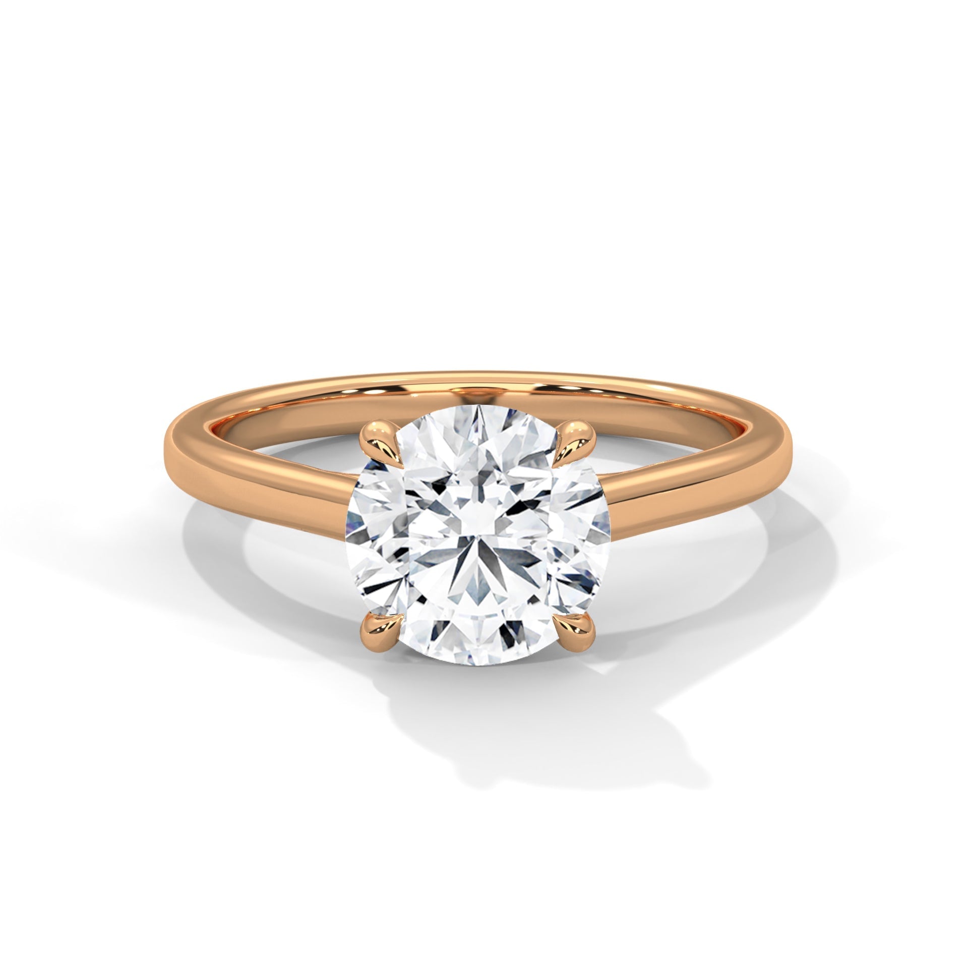 Classic Brilliance 1.5 CT Round-Cut Lab Grown Diamond Solitaire Ring