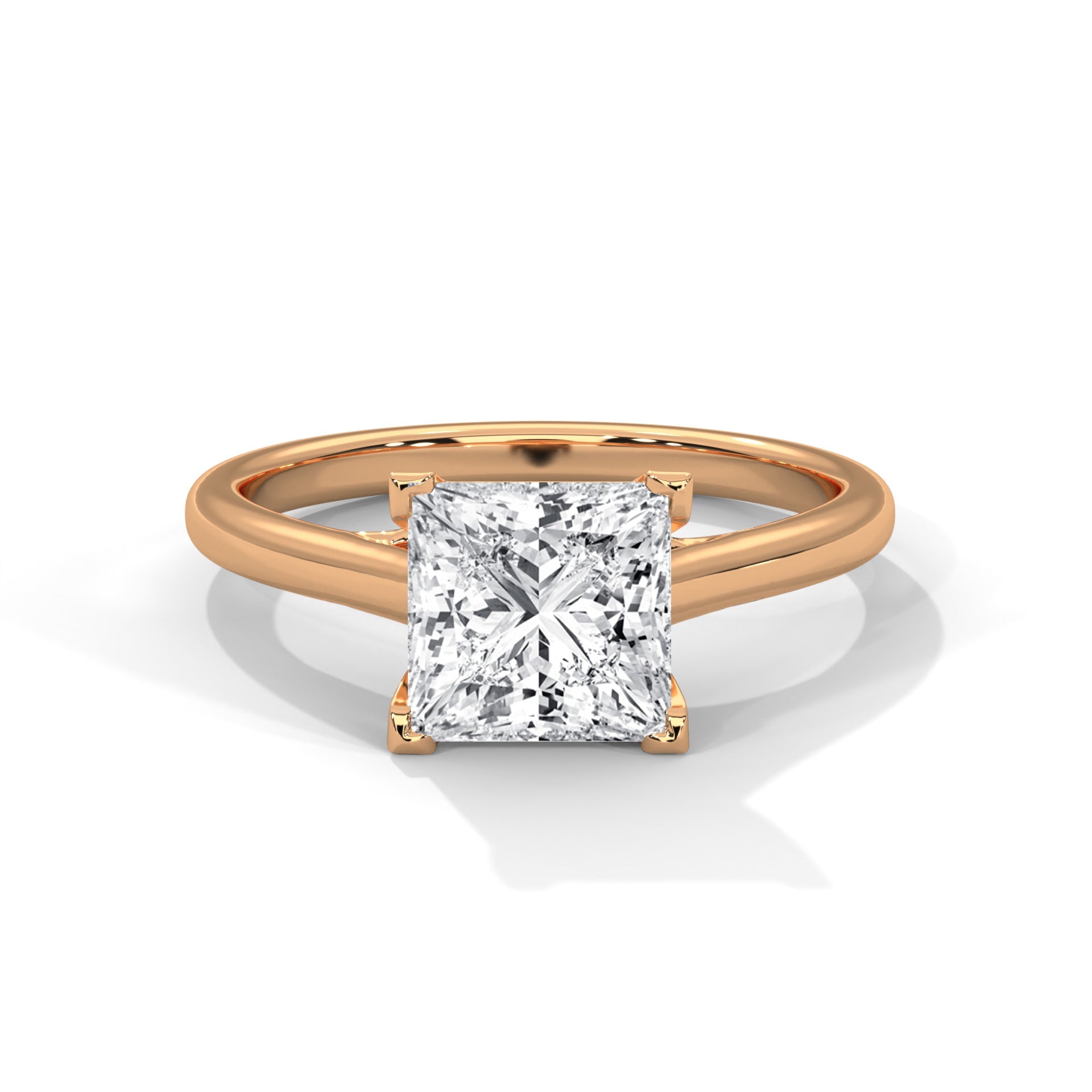 Timeless 2 CT Princess Lab-Grown Diamond Ring | 2 CTW