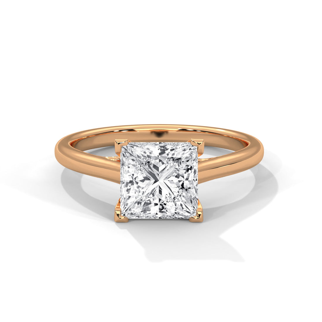 Timeless 2 CT Princess Lab-Grown Diamond Ring | 2 CTW