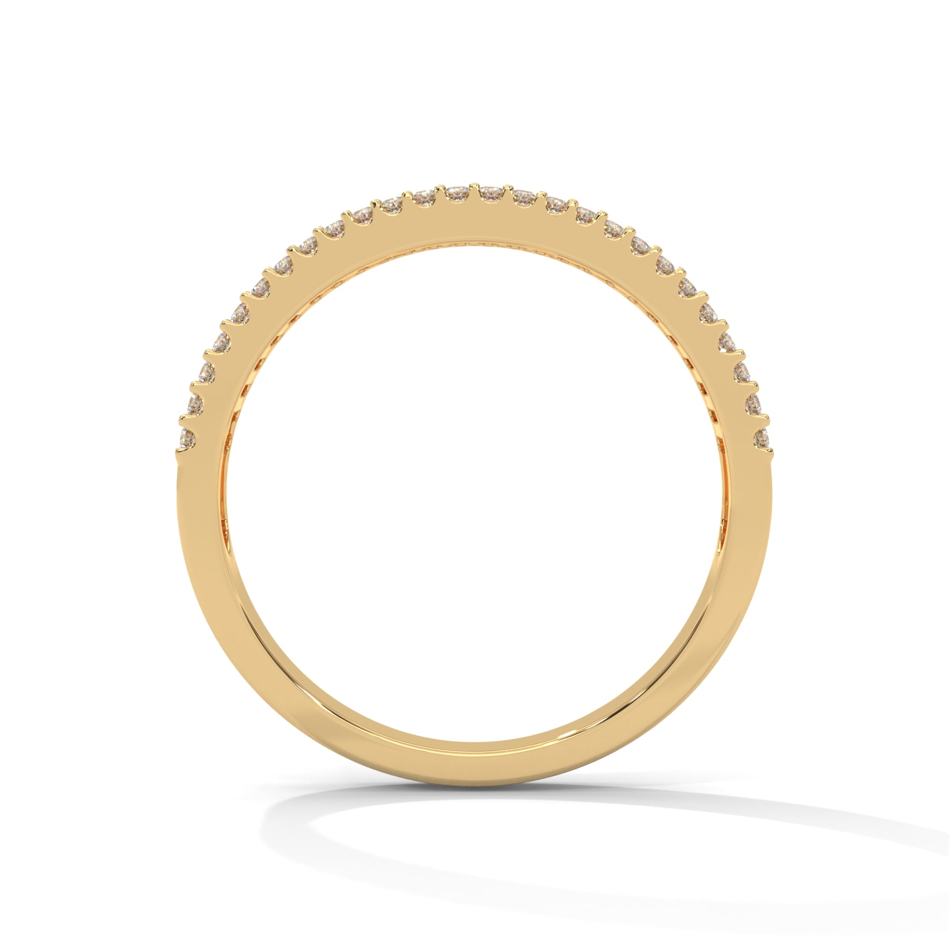 14K & 18K Gold Baguette and Round Diamond Multi-Row Band Ring | 0.76 CTW