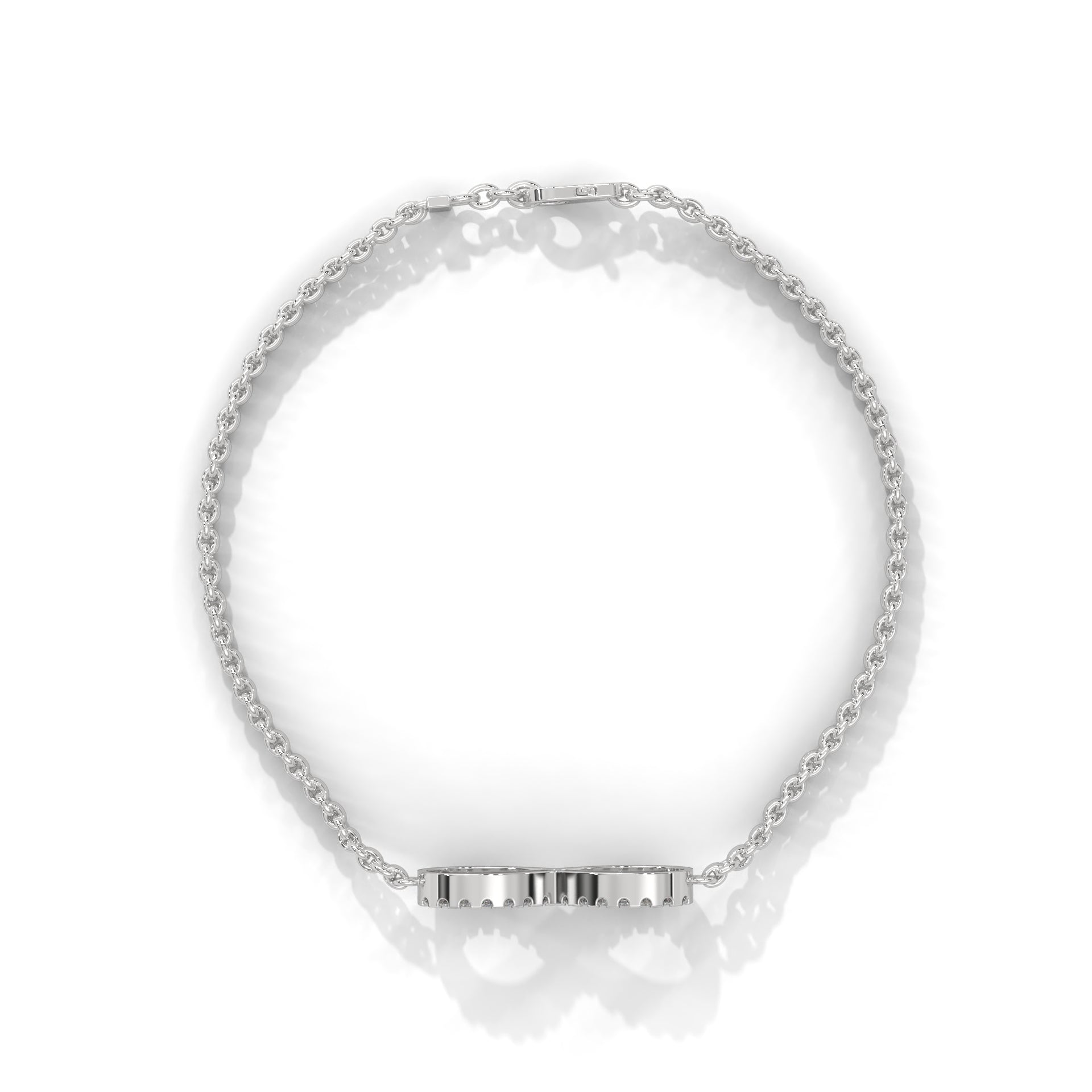 InfinityGlow Pave-Set Lab-Grown Diamond Gold Bracelet | 0.38 CTW
