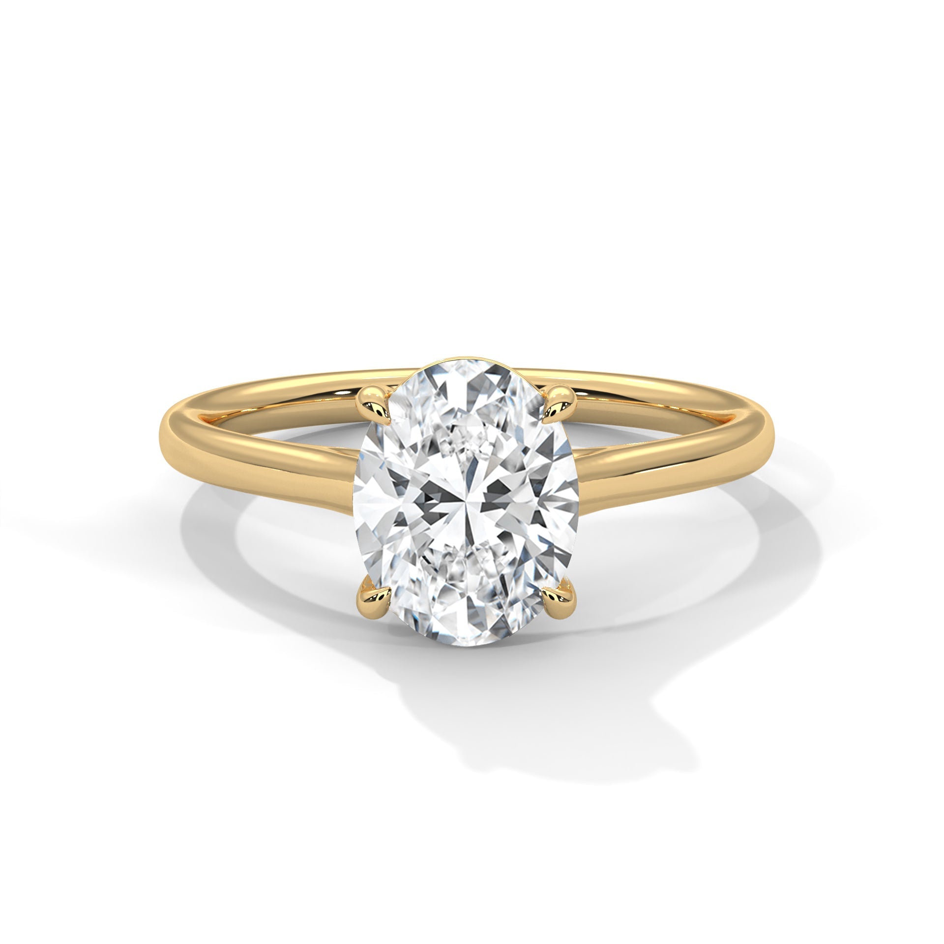 Opulent Grace 3CT Oval Lab-Grown Diamond Engagement Ring