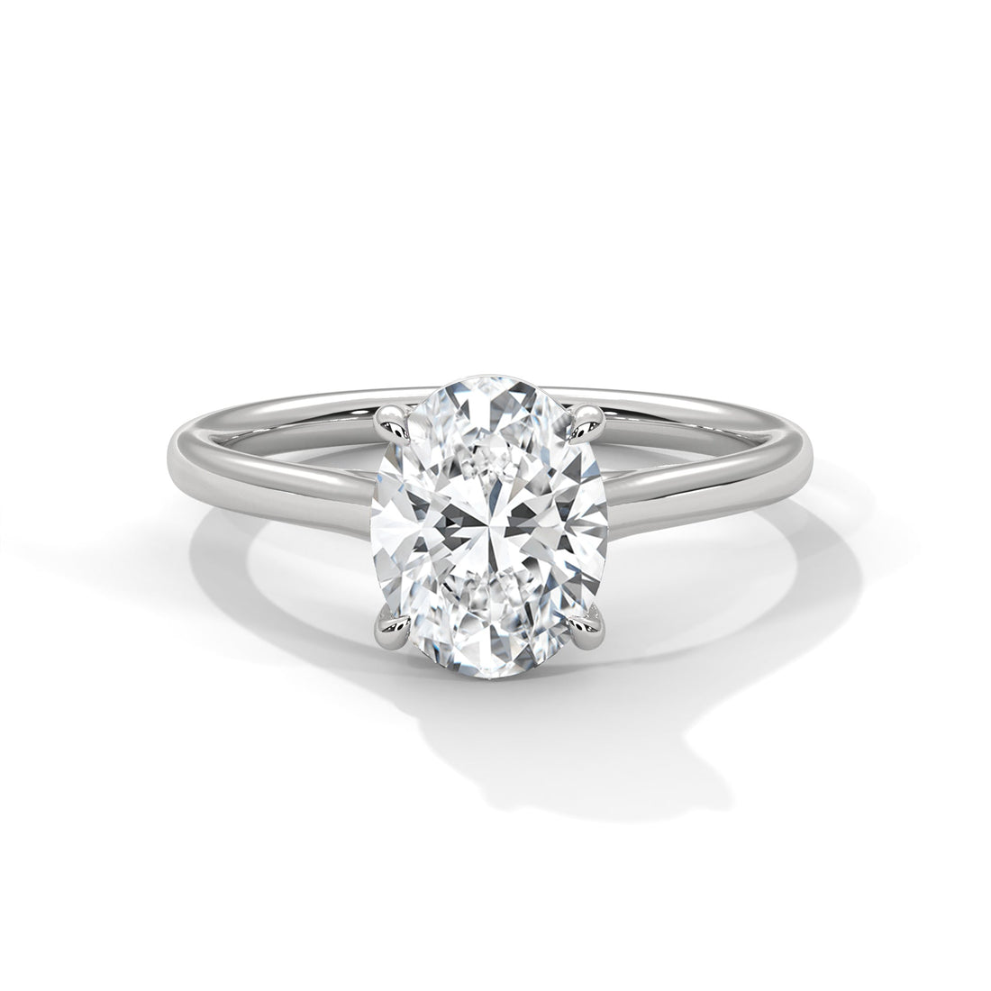 Opulent Grace 3CT Oval Lab-Grown Diamond Engagement Ring