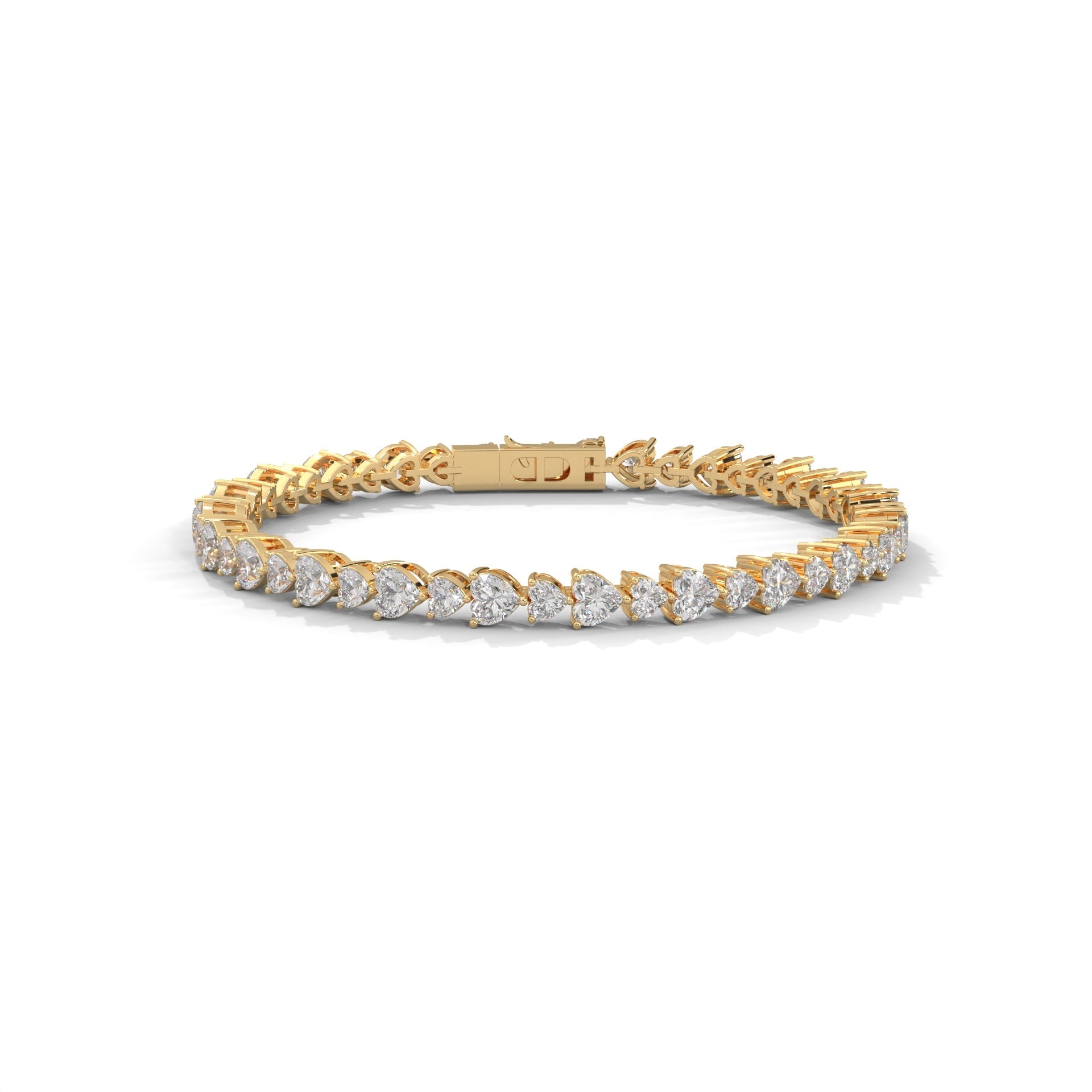 EternalHeart Heart-Cut Lab-Grown Diamond Tennis Bracelet | 10.4 CTW