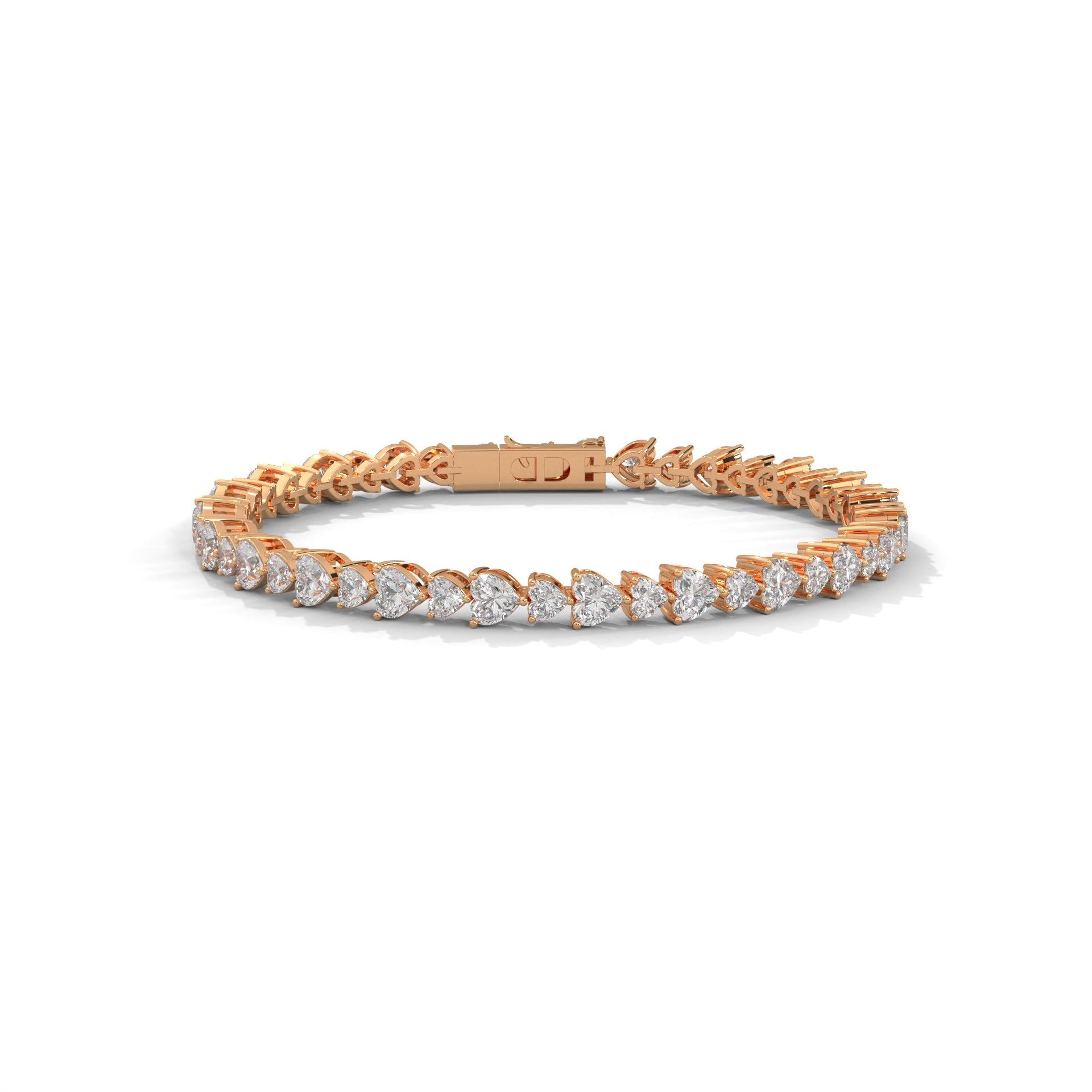 EternalHeart Heart-Cut Lab-Grown Diamond Tennis Bracelet | 10.4 CTW