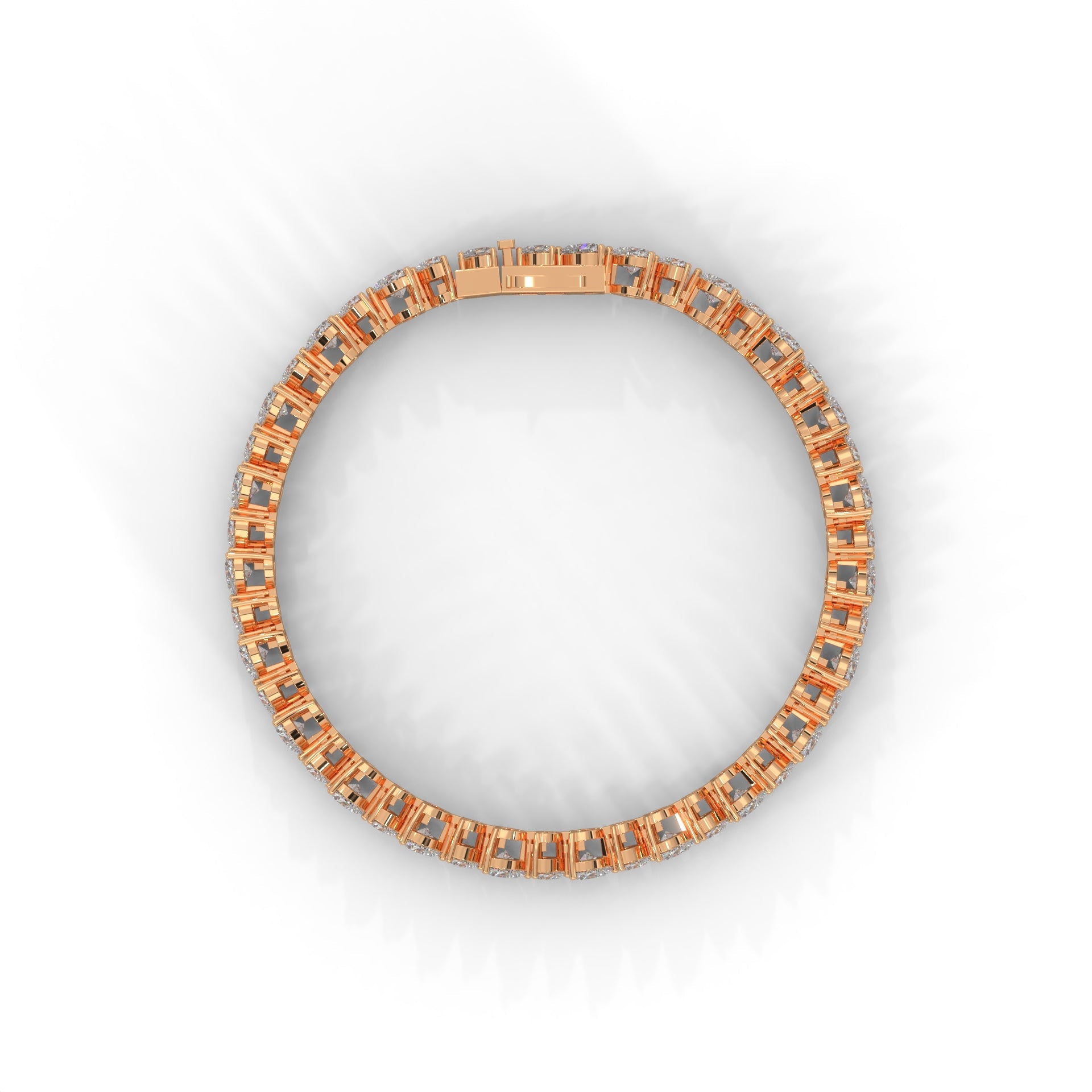 EternalHeart Heart-Cut Lab-Grown Diamond Tennis Bracelet | 10.4 CTW
