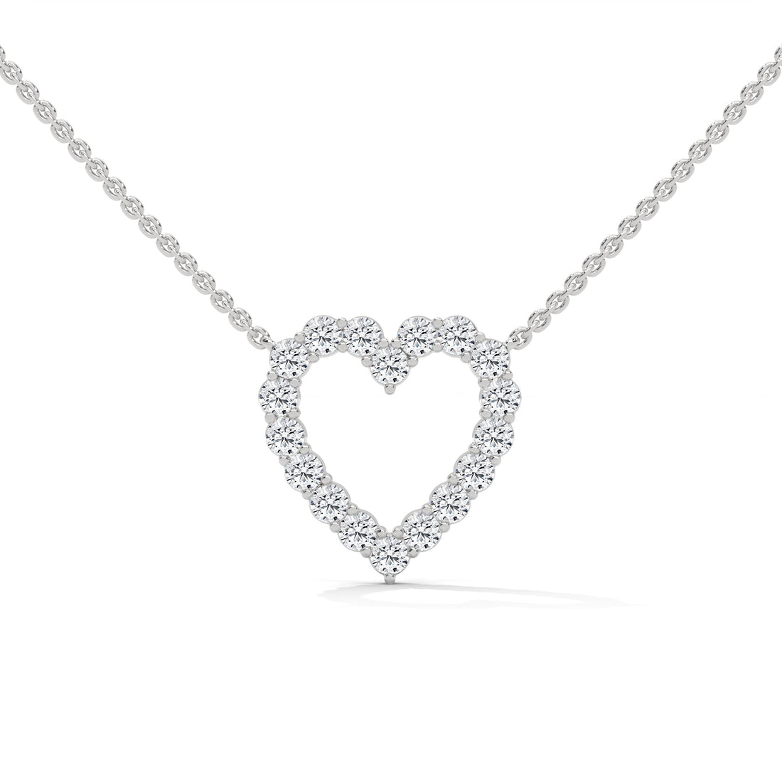Everlasting Love: 14K Gold Diamond Heart Pendant Necklace | 0.45 CTW
