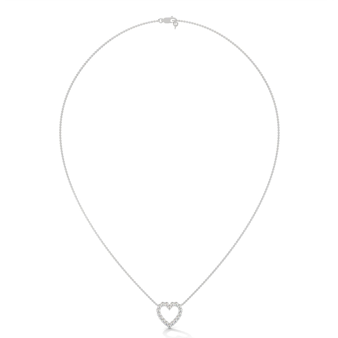 Everlasting Love: 14K Gold Diamond Heart Pendant Necklace | 0.45 CTW