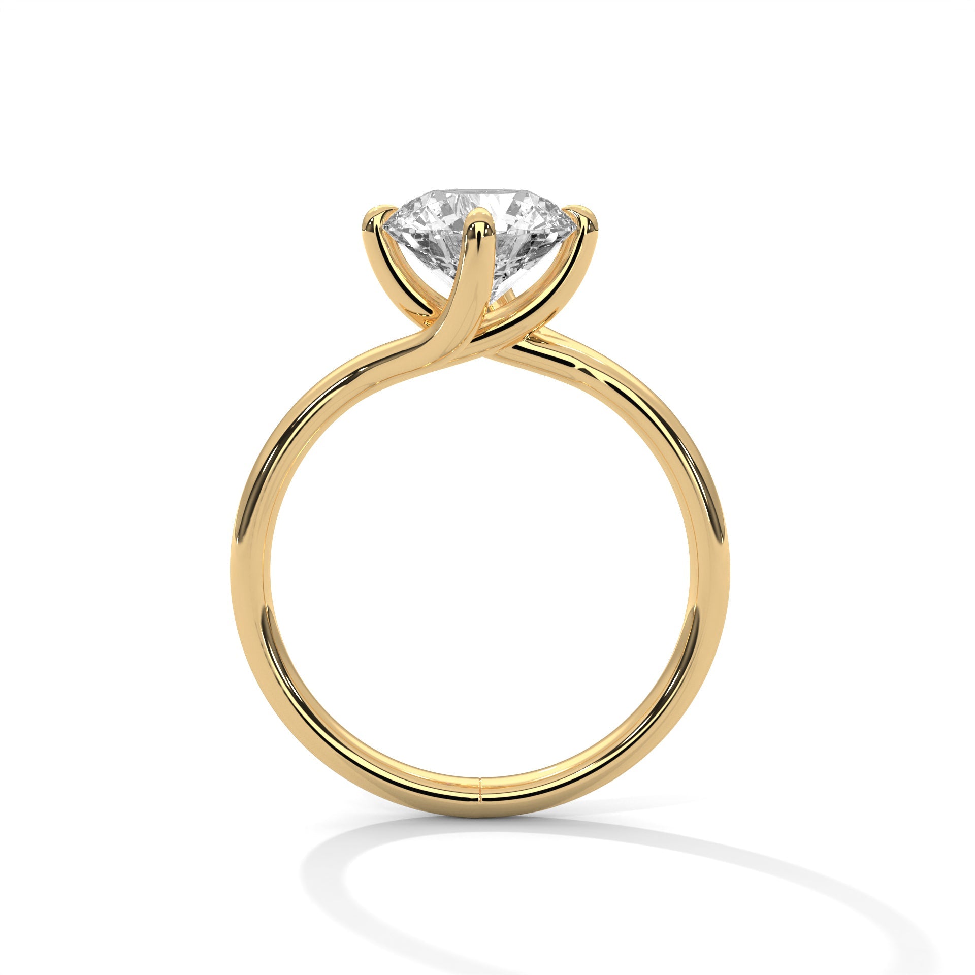 Serene Glow 1 CT Round-Cut Lab Grown Diamond Solitaire Ring | E VS1