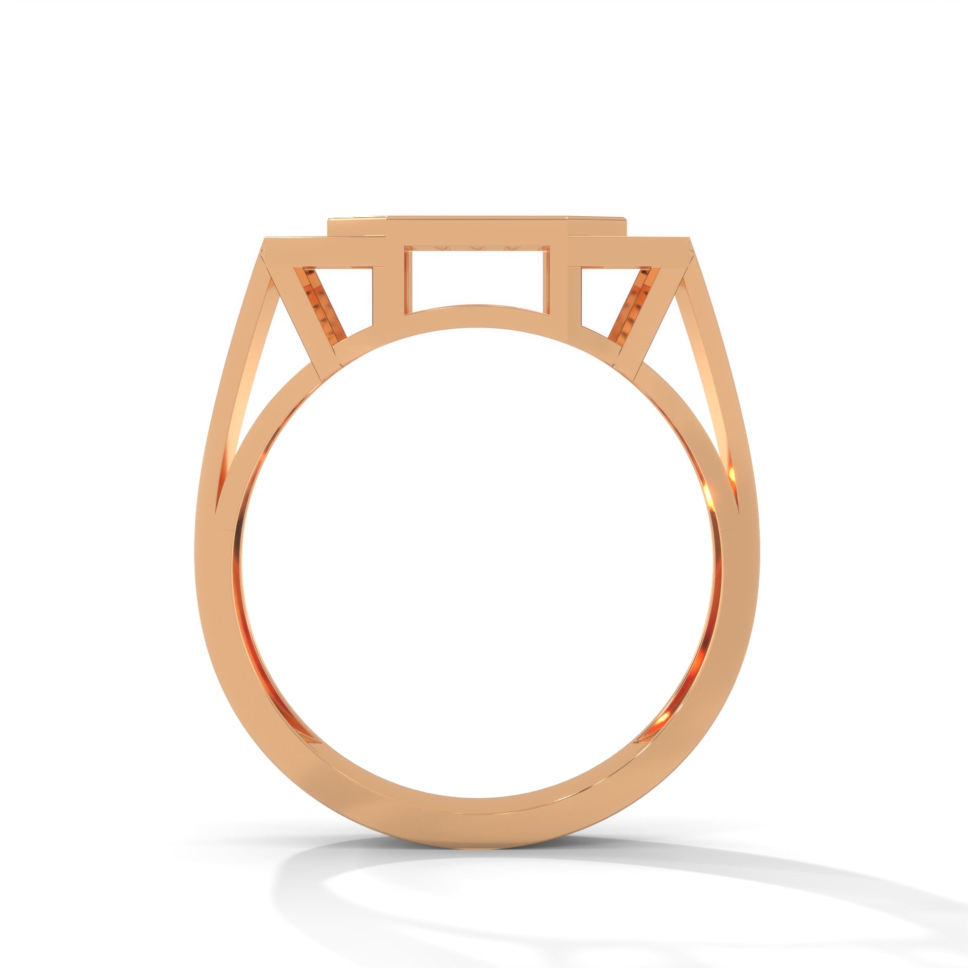 Prestige 0.73 CTW Round Lab-Grown Diamond Octagon Men's Ring