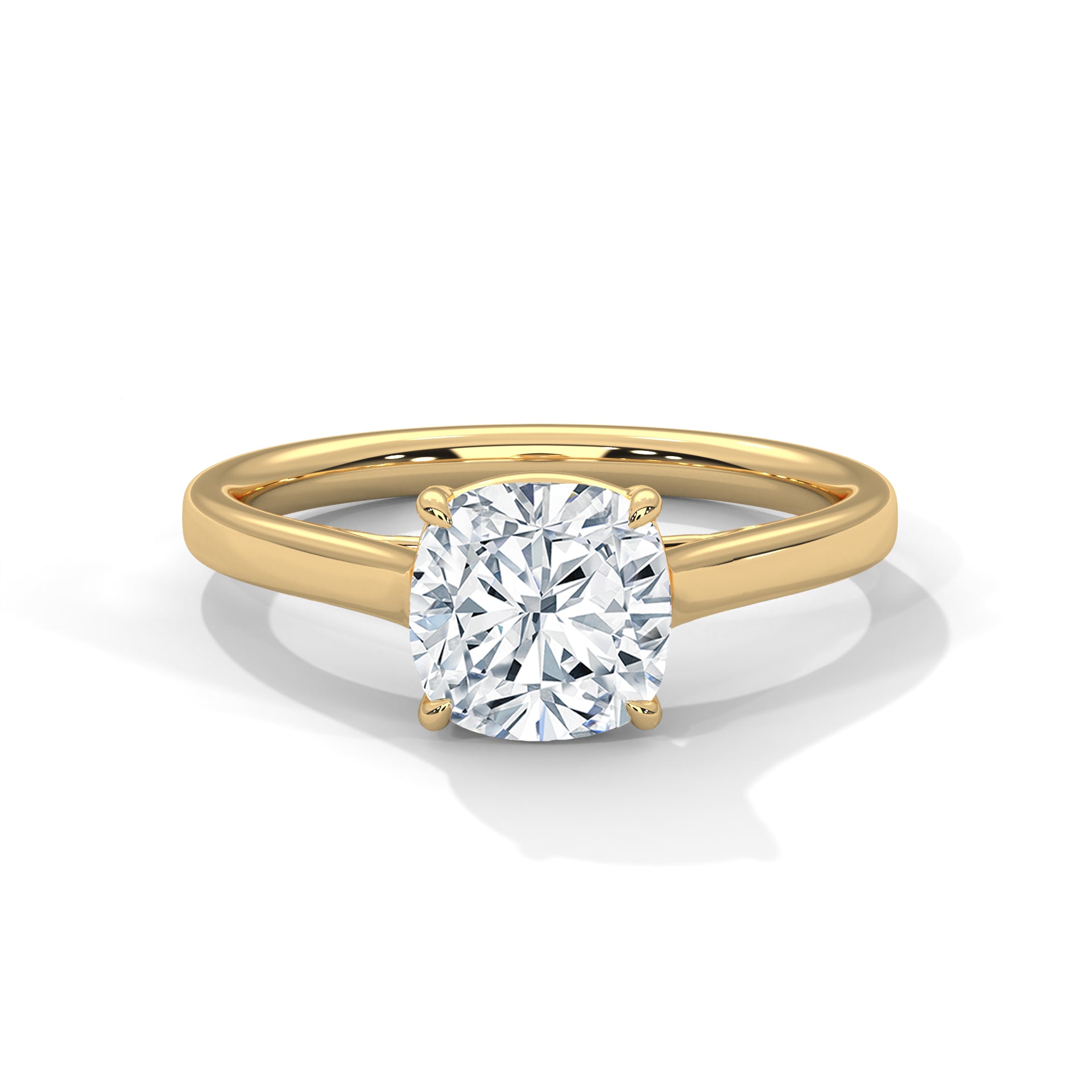 Timeless Radiance 1.5 CTW Lab Grown Diamond Cushion-Cut Solitaire Ring | E VS1
