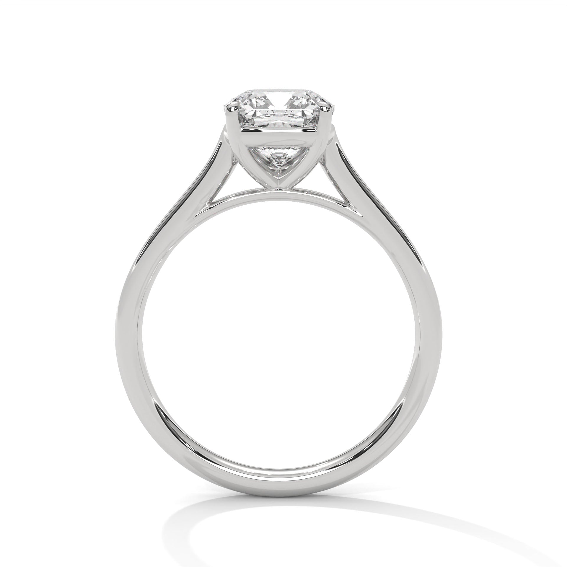 Pure Elegance 1 CT Cushion-Cut Lab Grown Diamond Solitaire Ring | E VS1