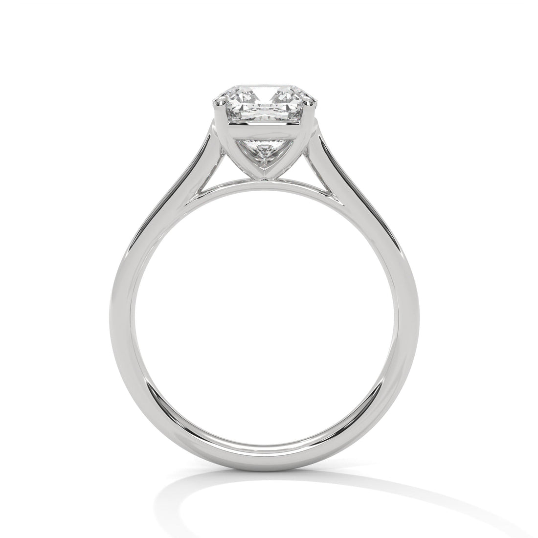 Pure Elegance 1 CT Cushion-Cut Lab Grown Diamond Solitaire Ring | E VS1