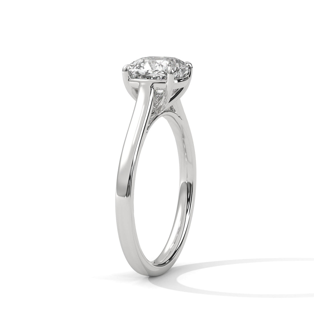 Pure Elegance 1 CT Cushion-Cut Lab Grown Diamond Solitaire Ring | E VS1