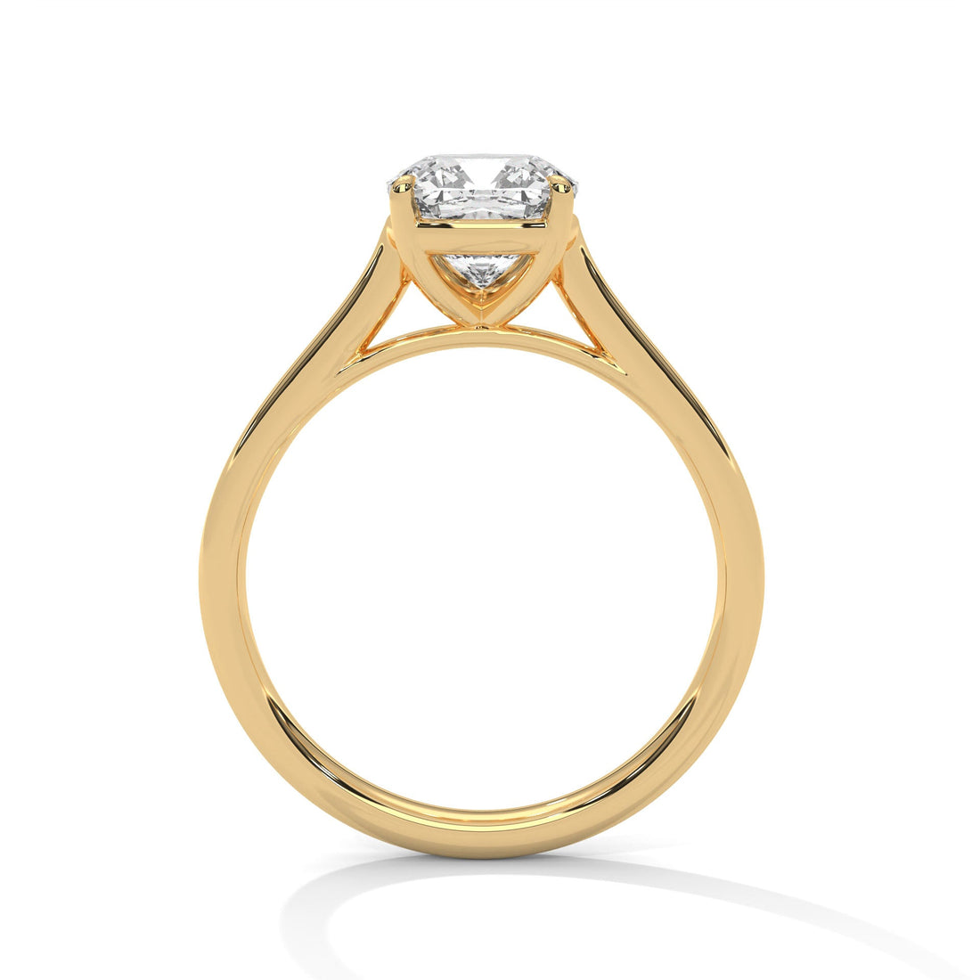 Pure Elegance 1 CT Cushion-Cut Lab Grown Diamond Solitaire Ring | E VS1