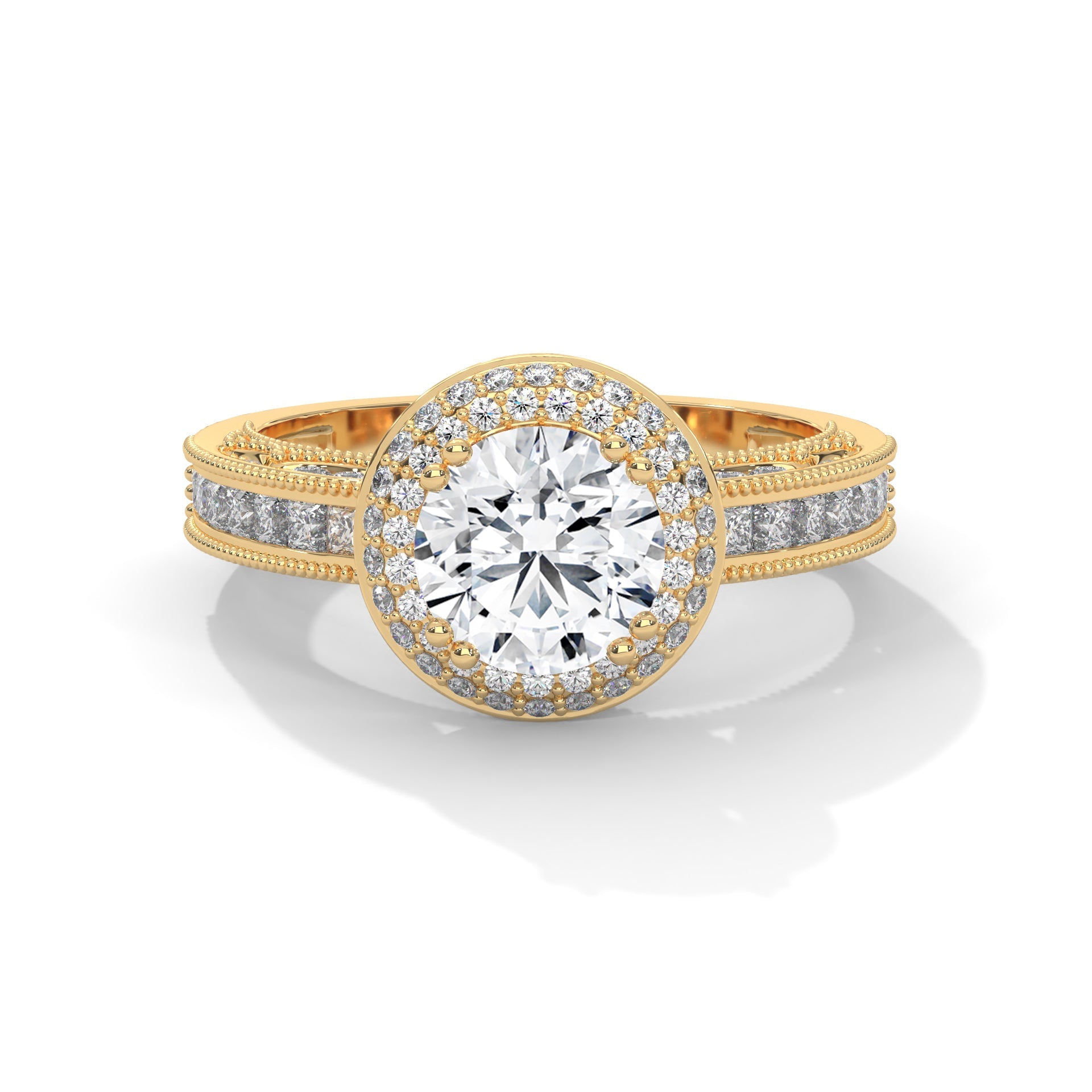The Grand Aurora 1.92 CTW Round-Cut Diamond Engagement Ring | E-VVS2