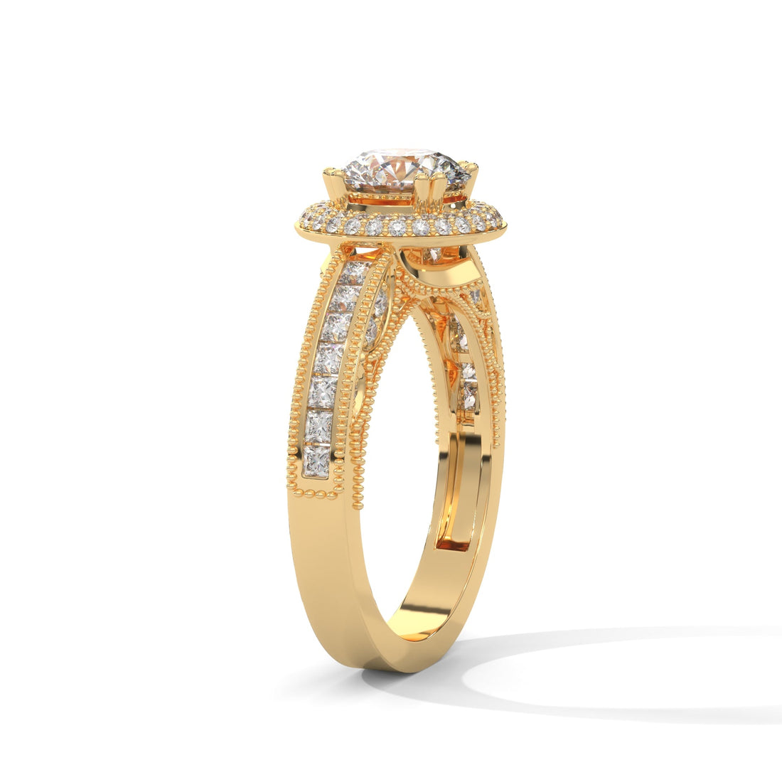 The Grand Aurora 1.92 CTW Round-Cut Diamond Engagement Ring | E-VVS2