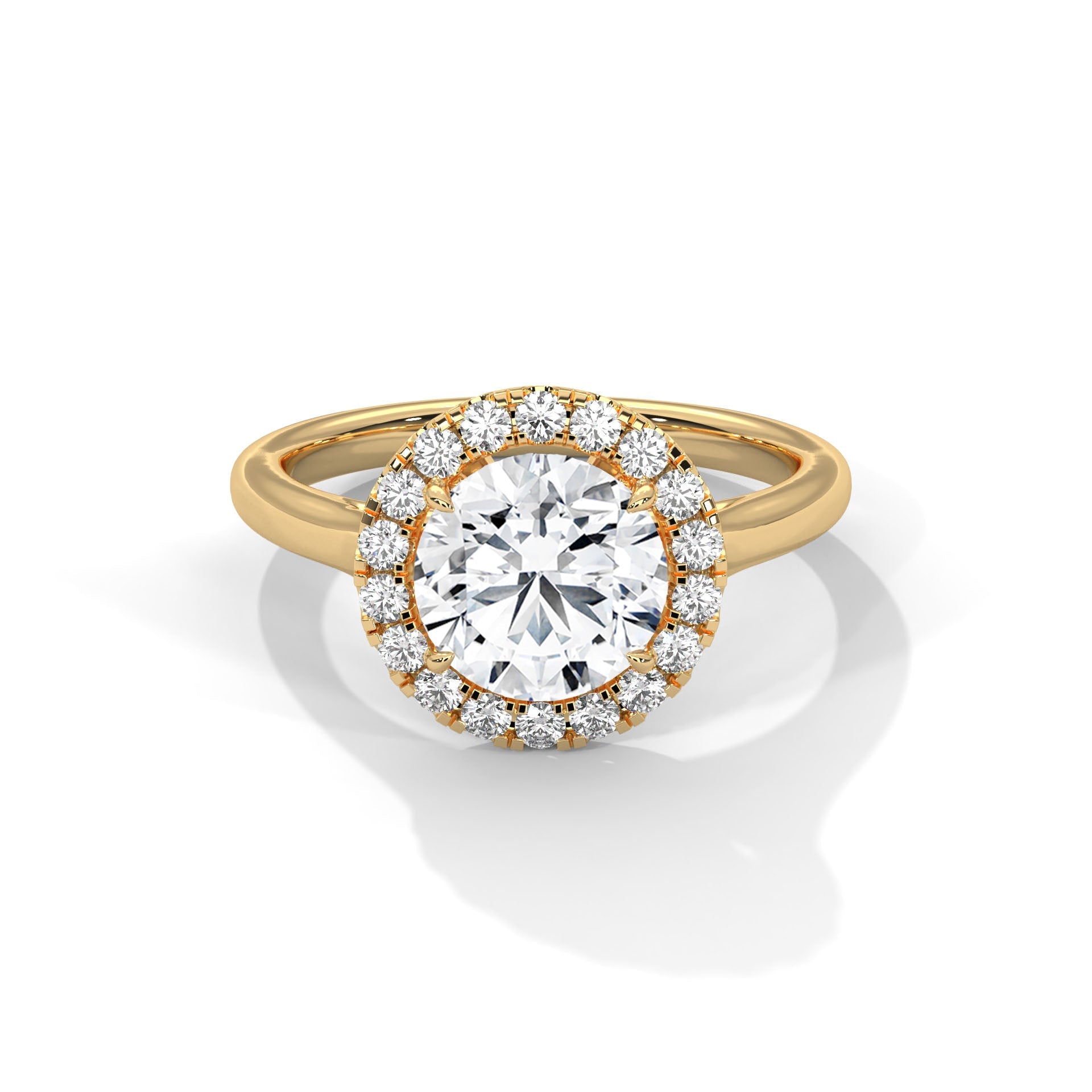 Radiance 1 CT Round-Cut Lab Grown Diamond Halo Ring | 1.32 CTW