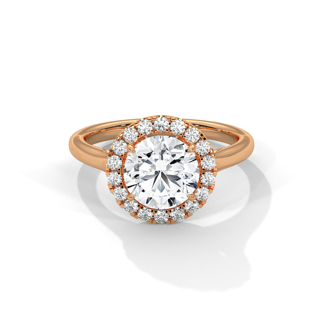 Celestial Glow 1.5 CT Round-Cut Lab Grown Diamond Halo Ring | 1.82 CTW