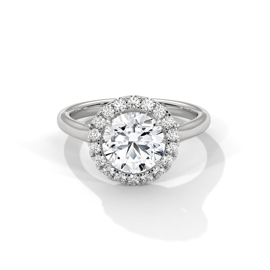Celestial Glow 1.5 CT Round-Cut Lab Grown Diamond Halo Ring | 1.82 CTW