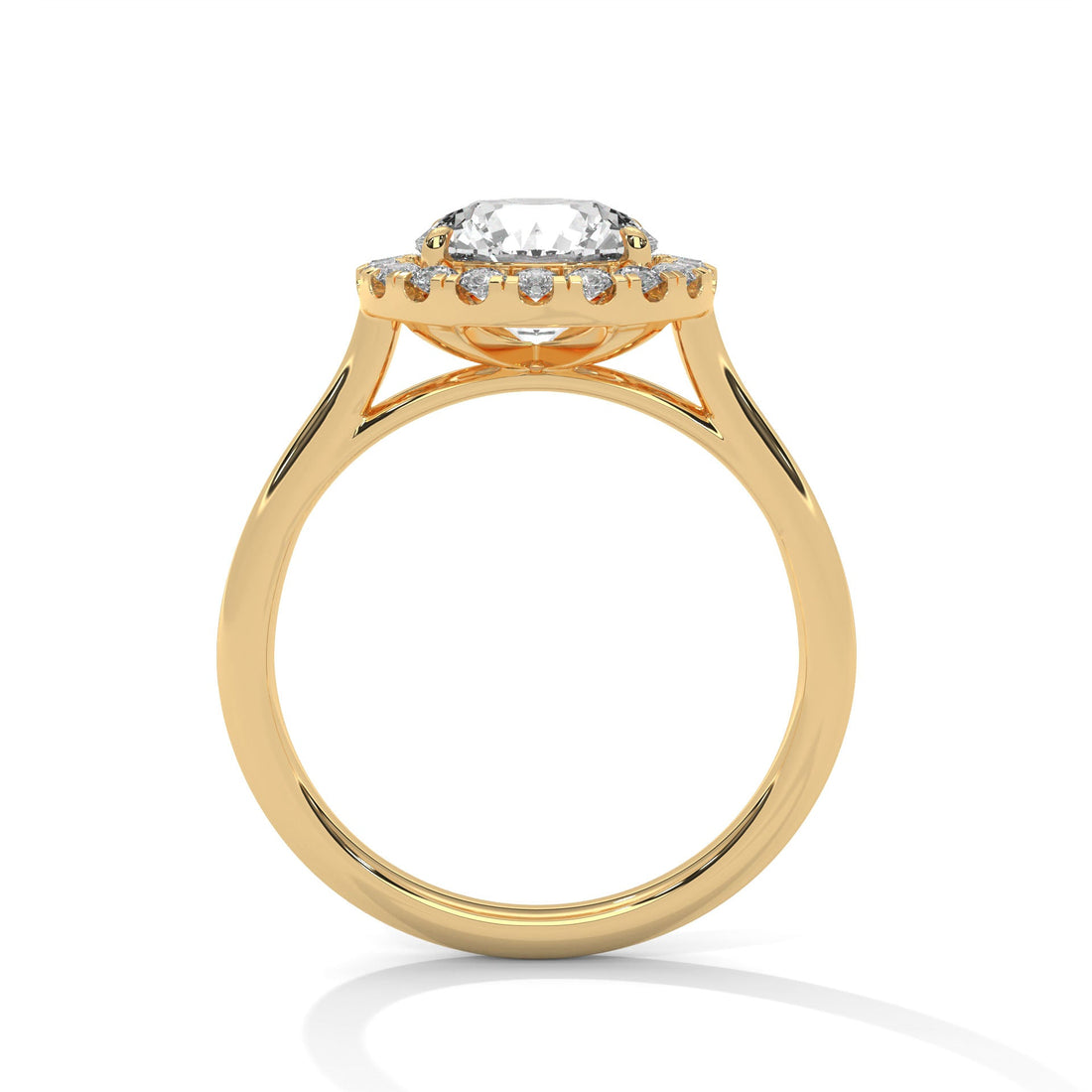 Celestial Glow 1.5 CT Round-Cut Lab Grown Diamond Halo Ring | 1.82 CTW
