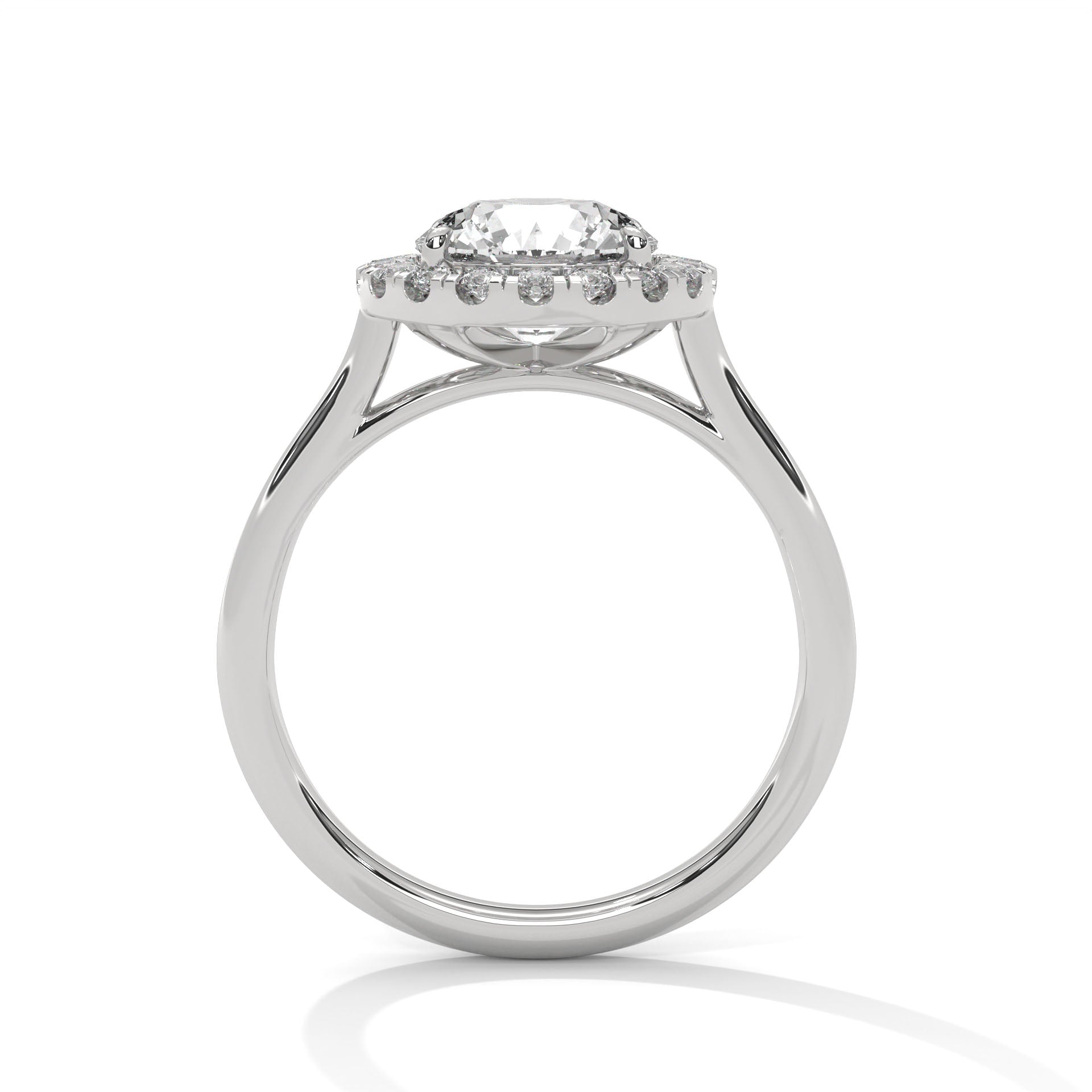 Celestial Glow 1.5 CT Round-Cut Lab Grown Diamond Halo Ring | 1.82 CTW
