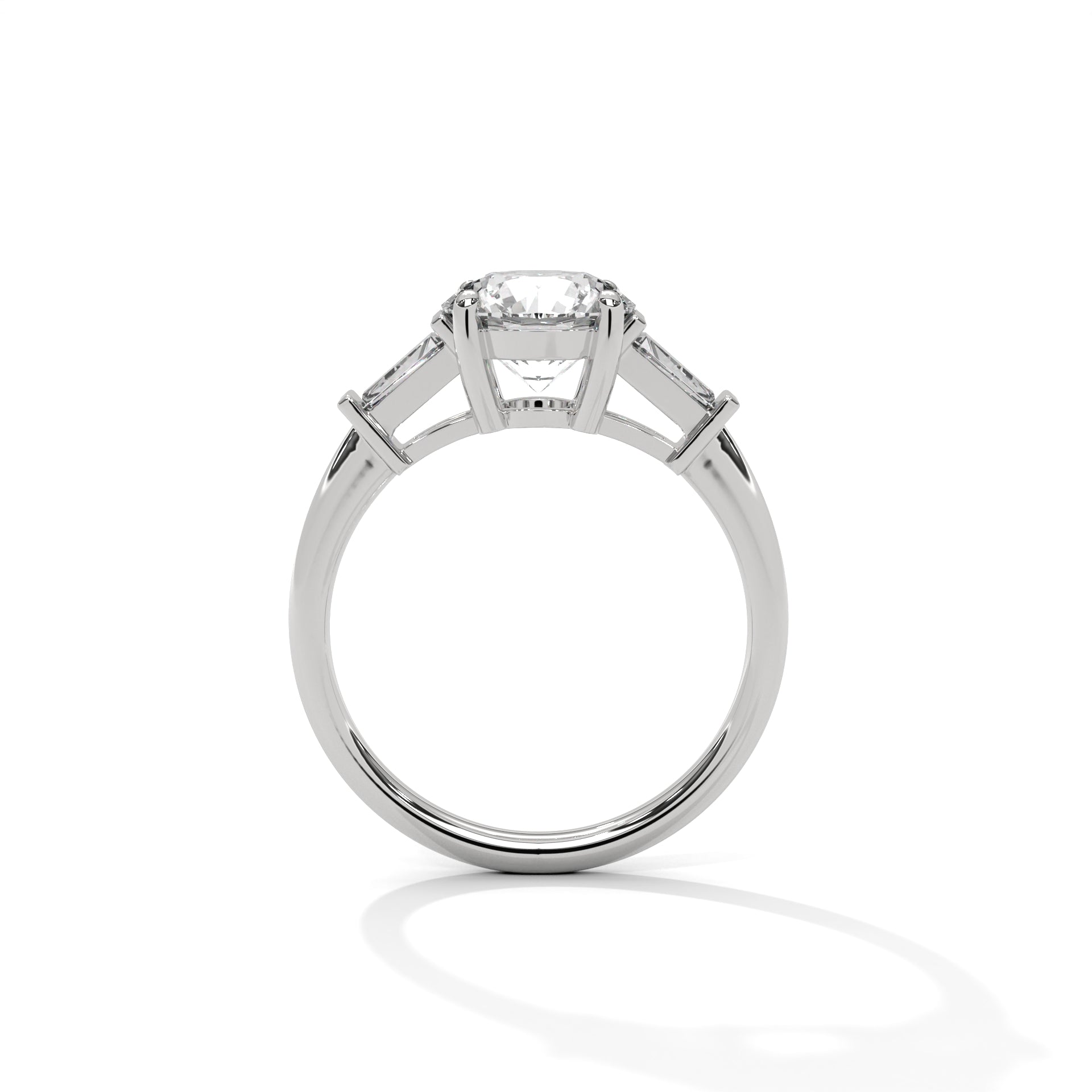 Elegance 1CT Round Lab-Grown Diamond Engagement Ring | 1.58 CTW