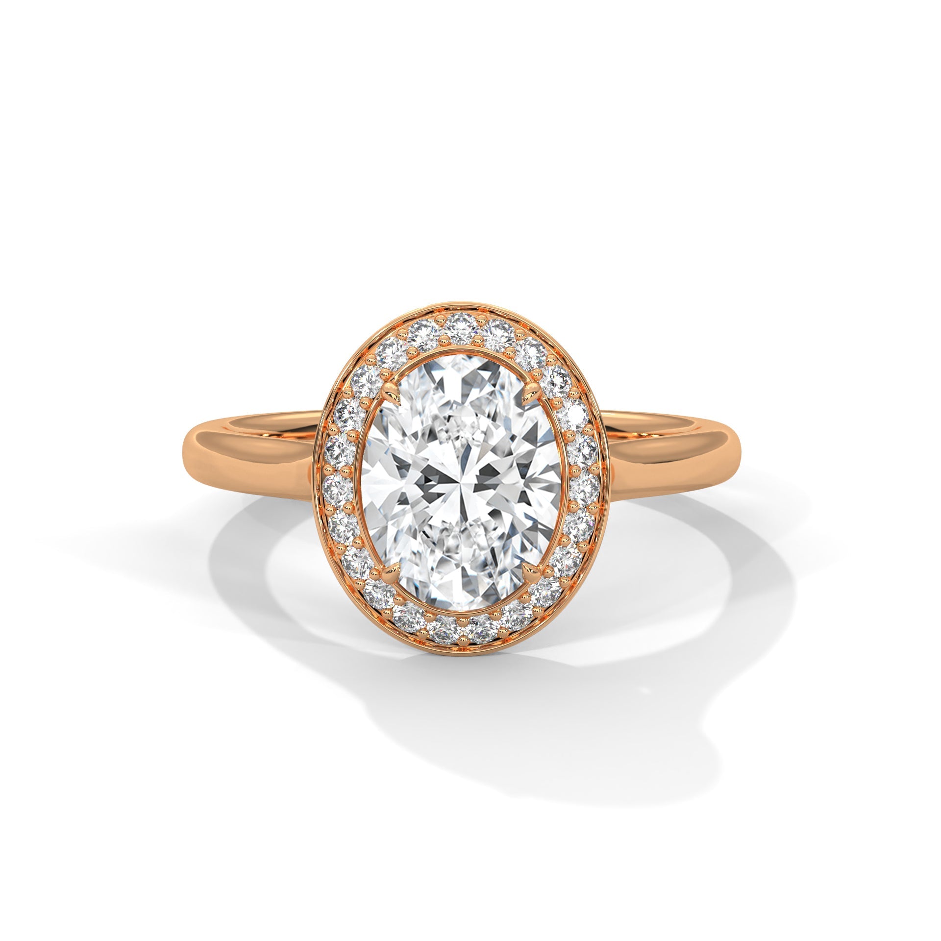 Halo Enchantment 1.5CT Oval Lab-Grown Diamond Engagement Ring | 1.68 CTW