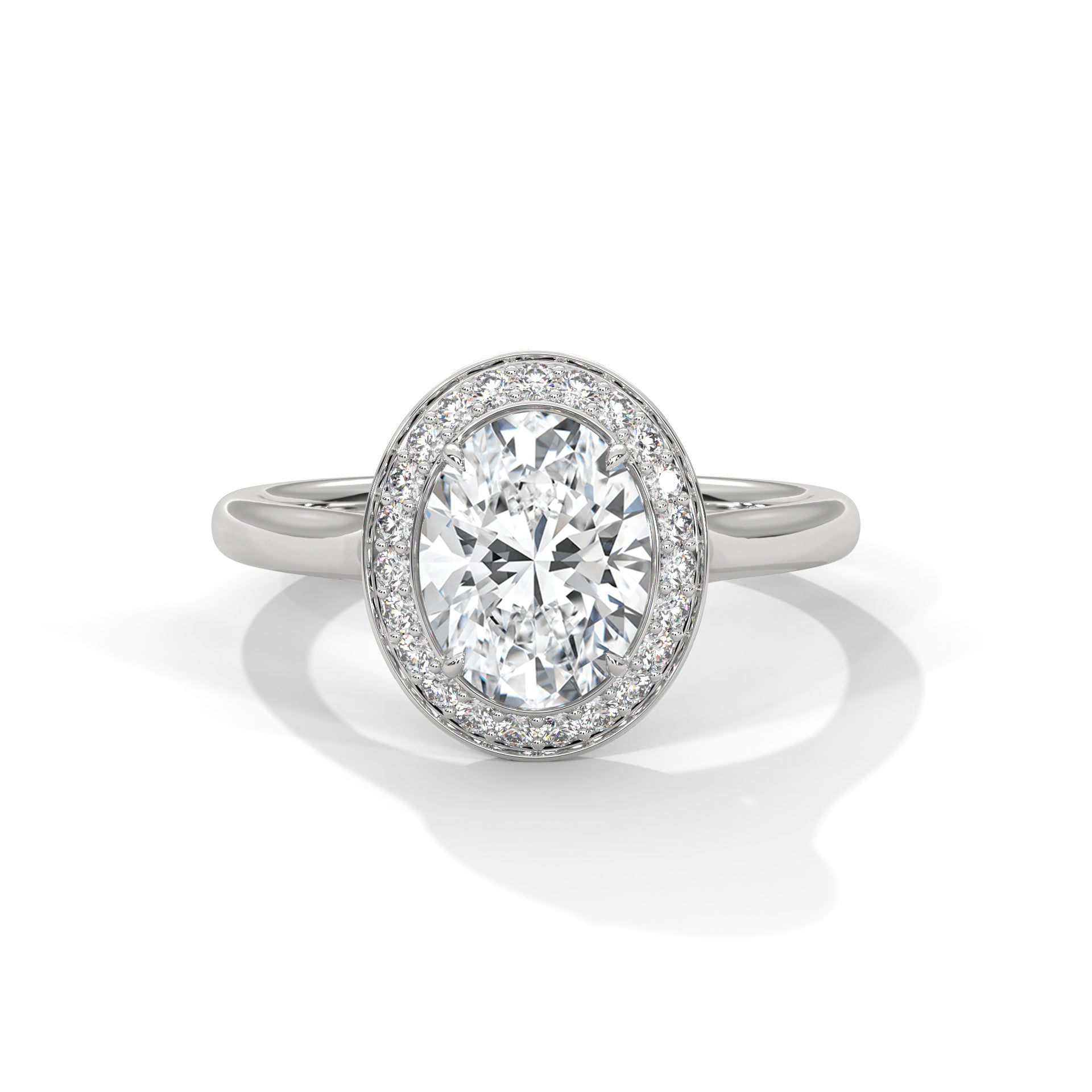 Halo Enchantment 1.5CT Oval Lab-Grown Diamond Engagement Ring | 1.68 CTW