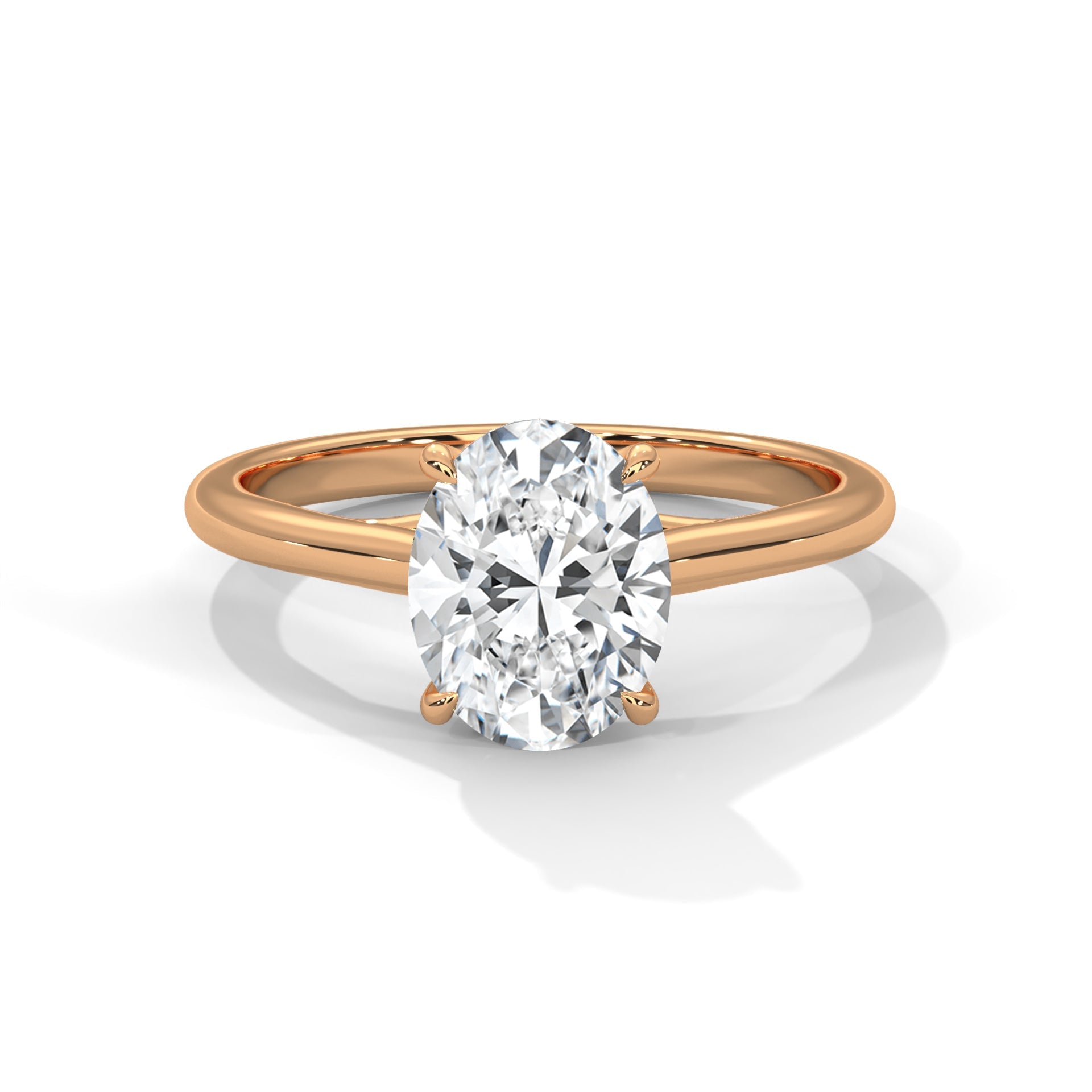 Radiance 2.0ct Oval Lab Diamond Engagement Ring | E VS1