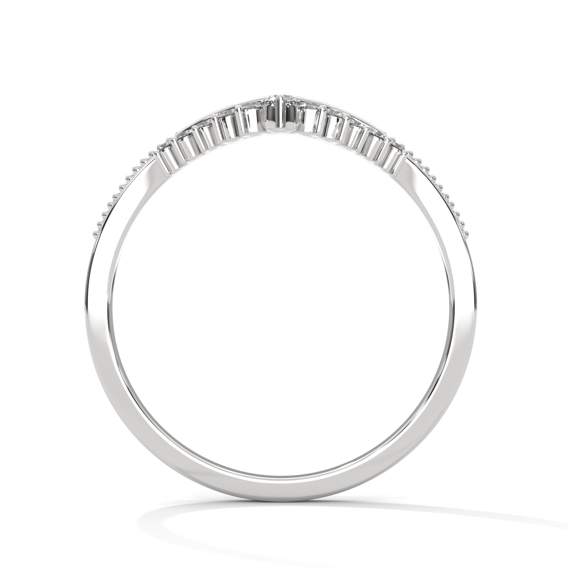 Vintage Round Lab-Grown Diamond Gold Wedding Band | 0.15 CTW