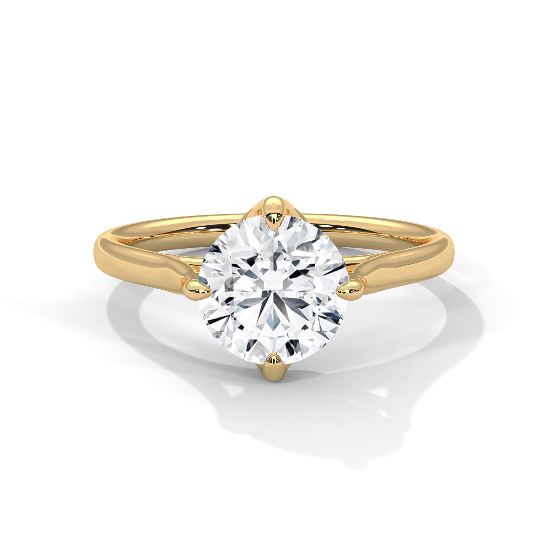 Luminous Grace 1 CT Round-Cut Lab Grown Diamond Solitaire Ring | E VS1