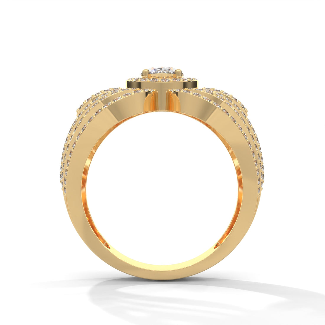 Aurelia 1.74 CTW Oval & Round Lab-Grown Diamond Ring