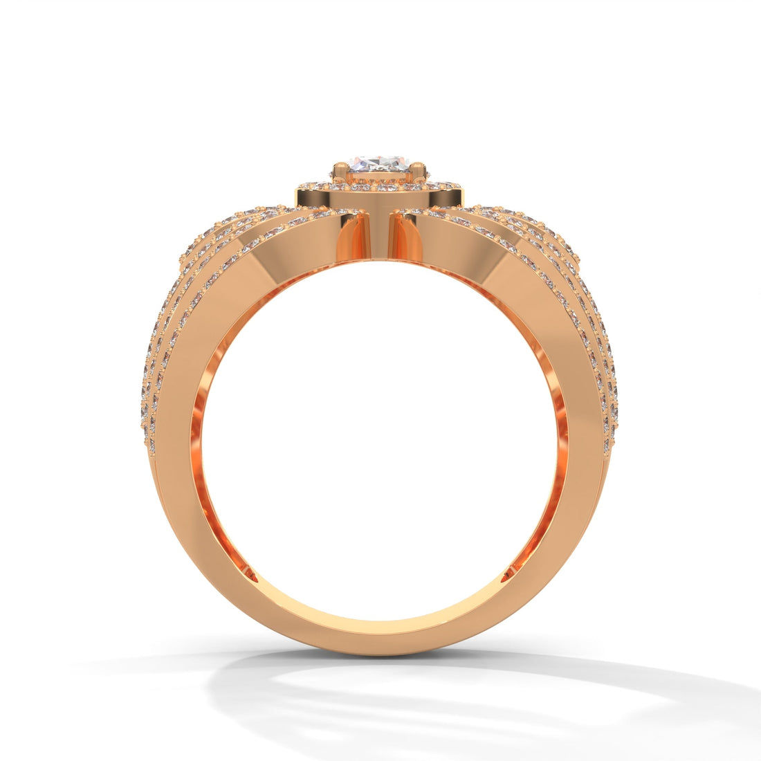 Aurelia 1.74 CTW Oval & Round Lab-Grown Diamond Ring