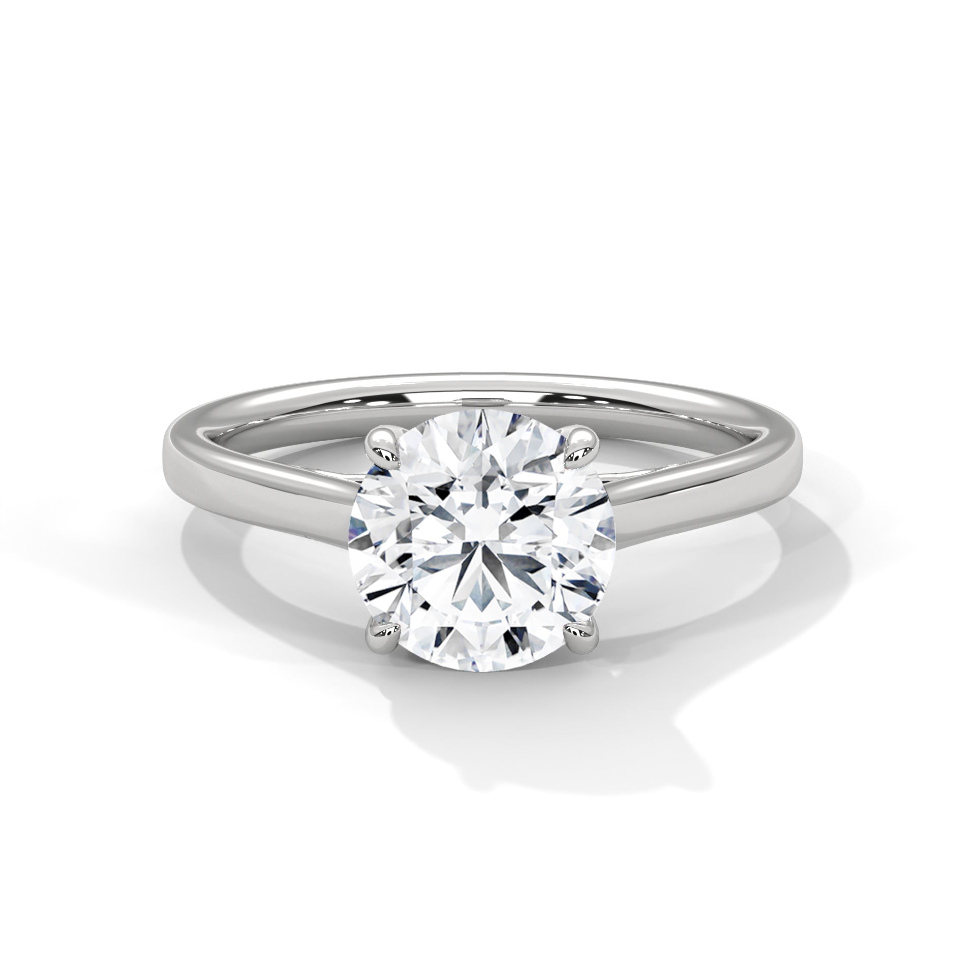 Elegant Brilliance 1 CT Lab Grown Diamond Round-Cut Solitaire Ring