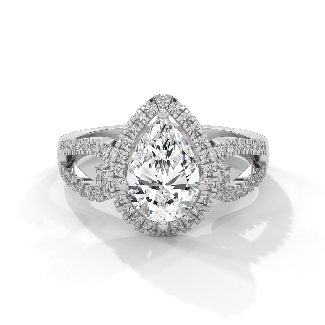 The Luminary Teardrop 2.32 CTW Marquise-Cut Diamond Engagement Ring
