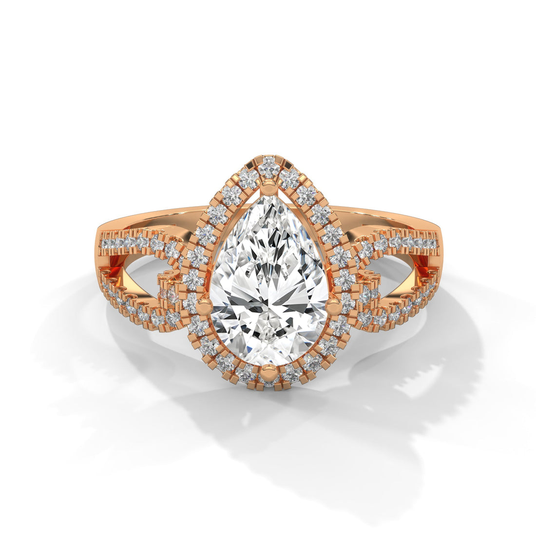 The Luminary Teardrop 2.32 CTW Marquise-Cut Diamond Engagement Ring