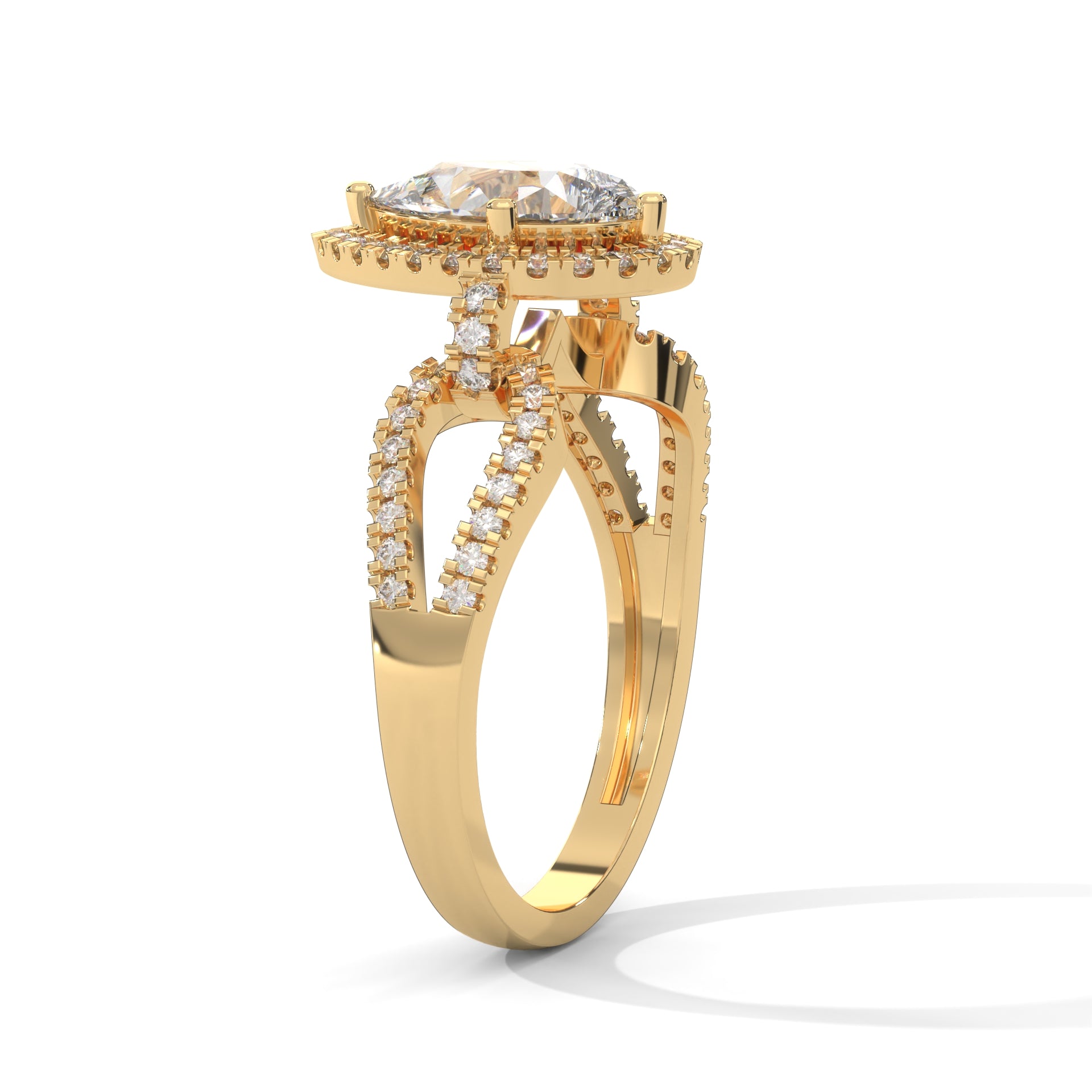 The Luminary Teardrop 2.32 CTW Marquise-Cut Diamond Engagement Ring