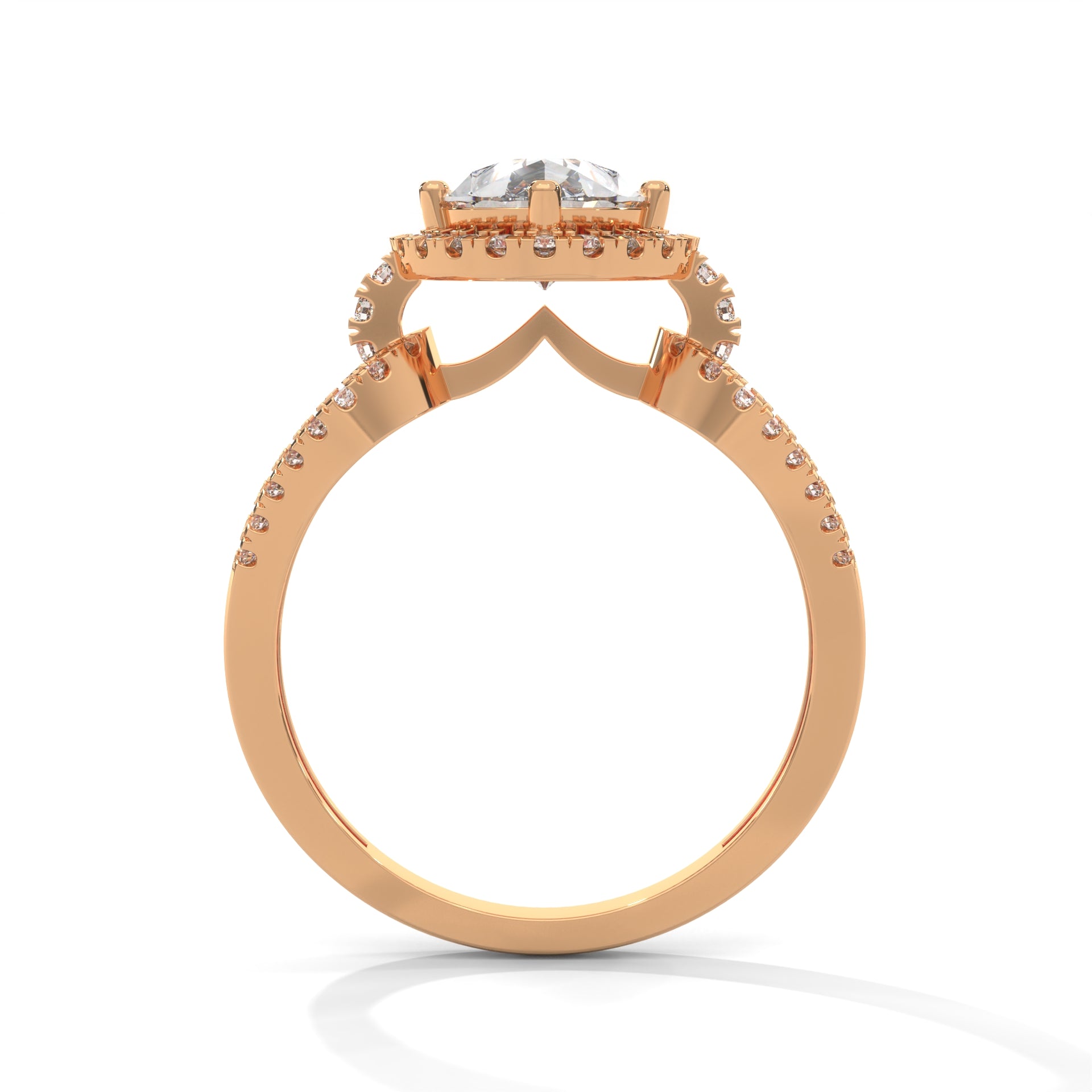 The Luminary Teardrop 2.32 CTW Marquise-Cut Diamond Engagement Ring