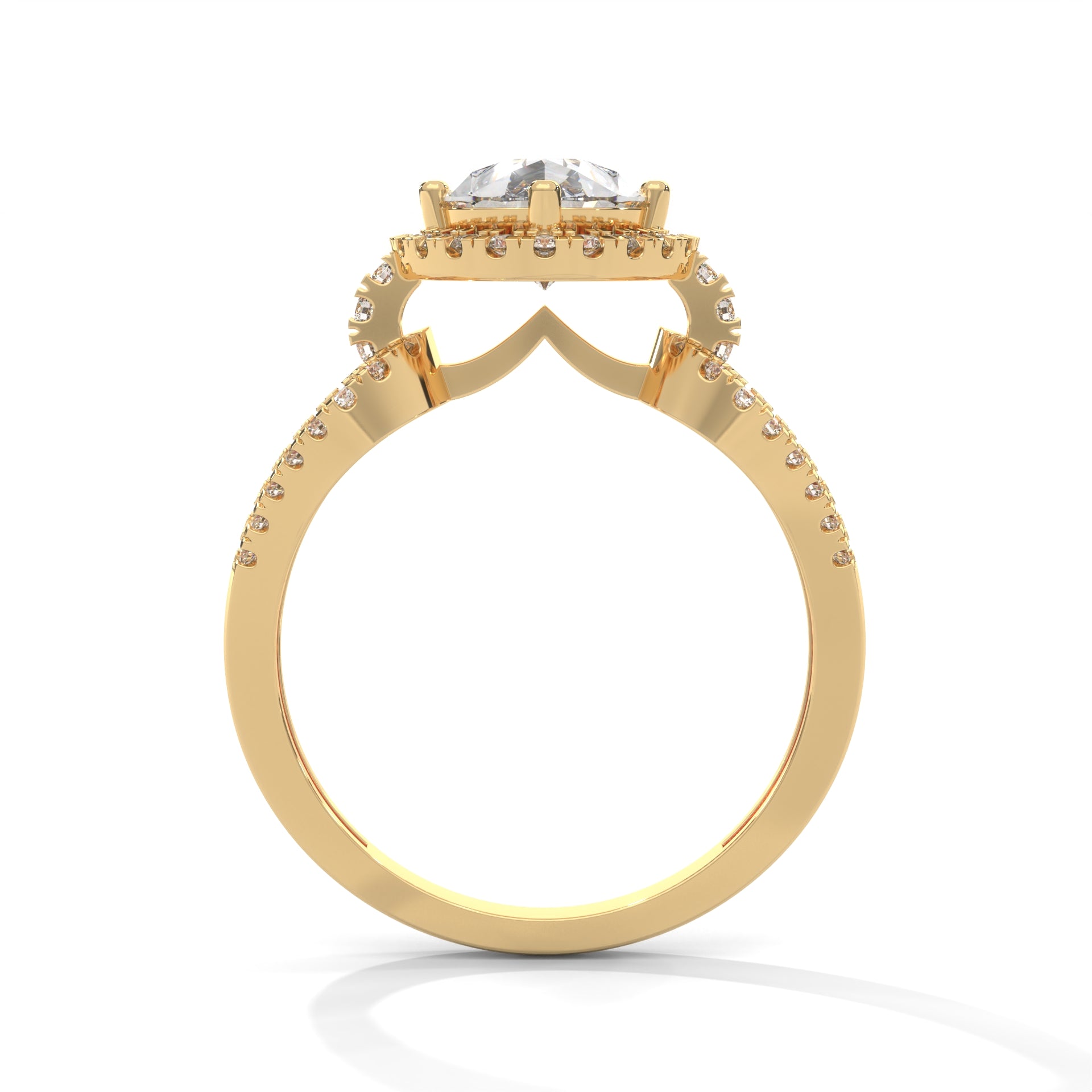 The Luminary Teardrop 2.32 CTW Marquise-Cut Diamond Engagement Ring