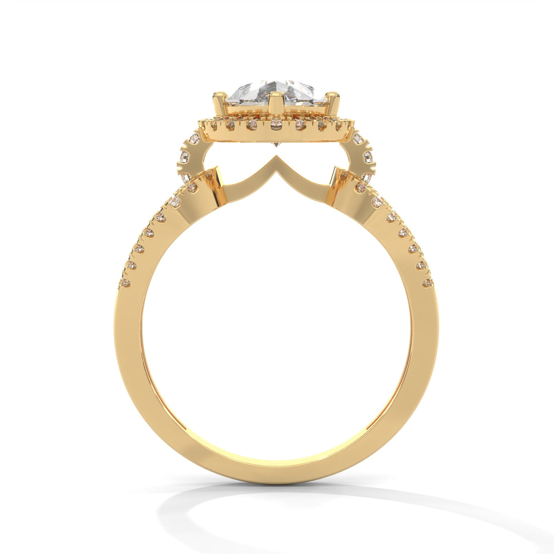 The Luminary Teardrop 2.32 CTW Marquise-Cut Diamond Engagement Ring