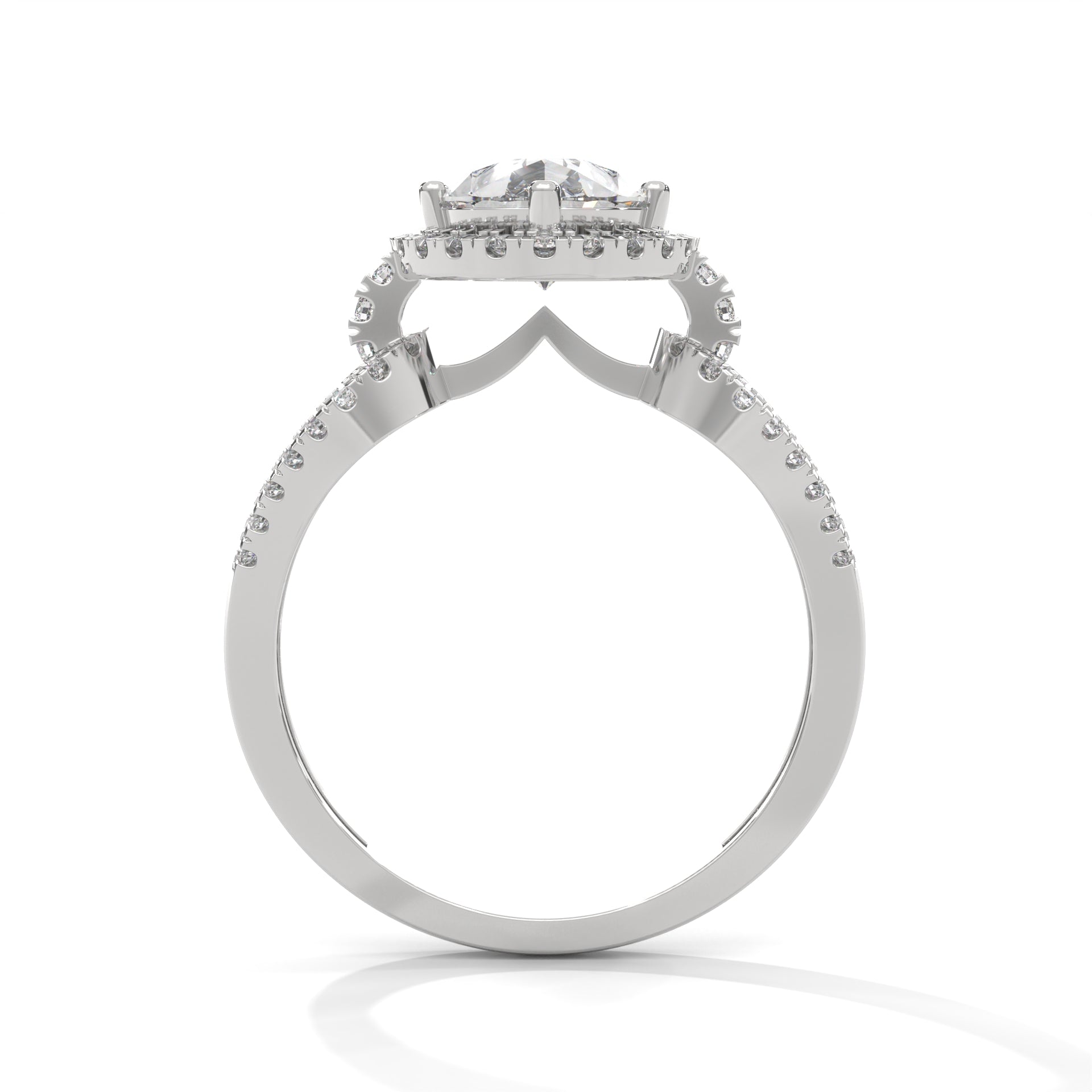The Luminary Teardrop 2.32 CTW Marquise-Cut Diamond Engagement Ring