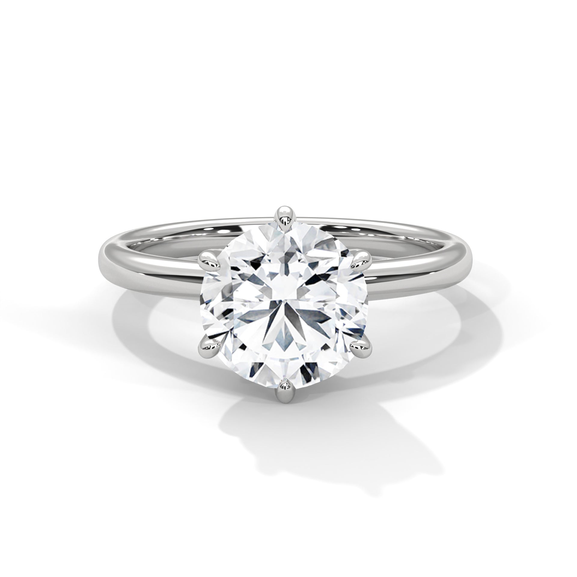 Viora 1.5 ct Cushion Lab-Grown Diamond Solitaire Engagement Ring