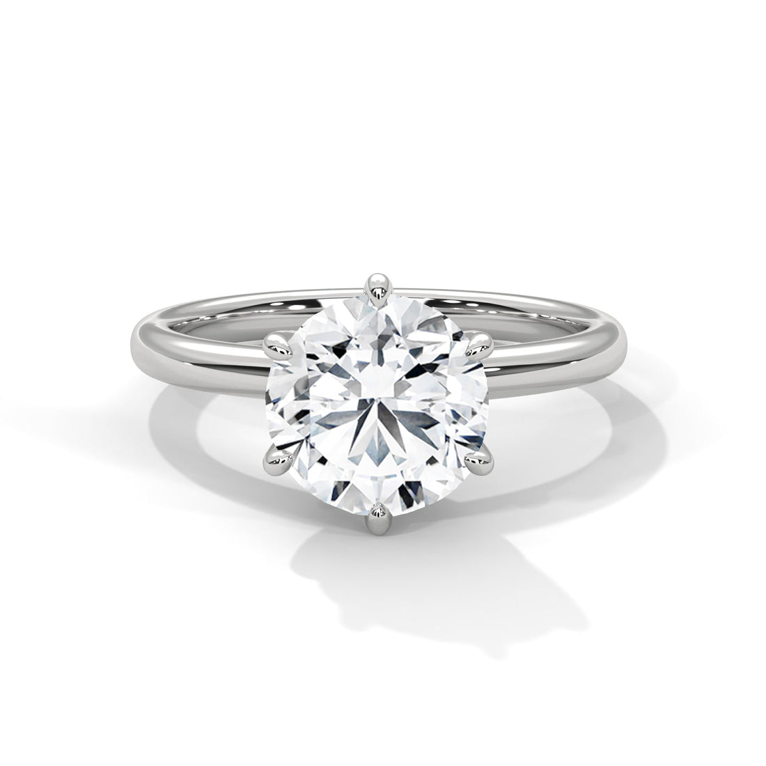 Viora 1.5 ct Cushion Lab-Grown Diamond Solitaire Engagement Ring