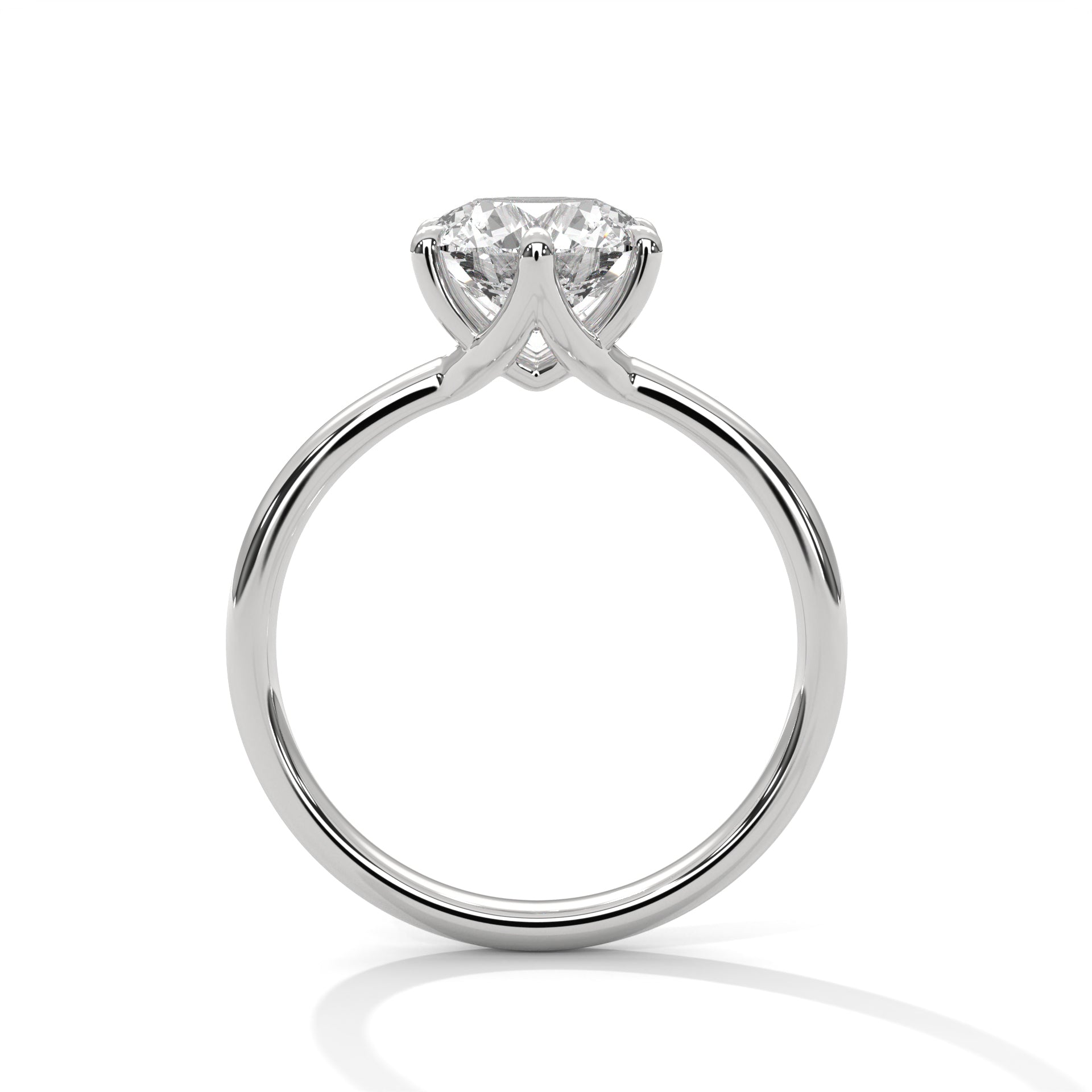 Viora 1.5 ct Cushion Lab-Grown Diamond Solitaire Engagement Ring