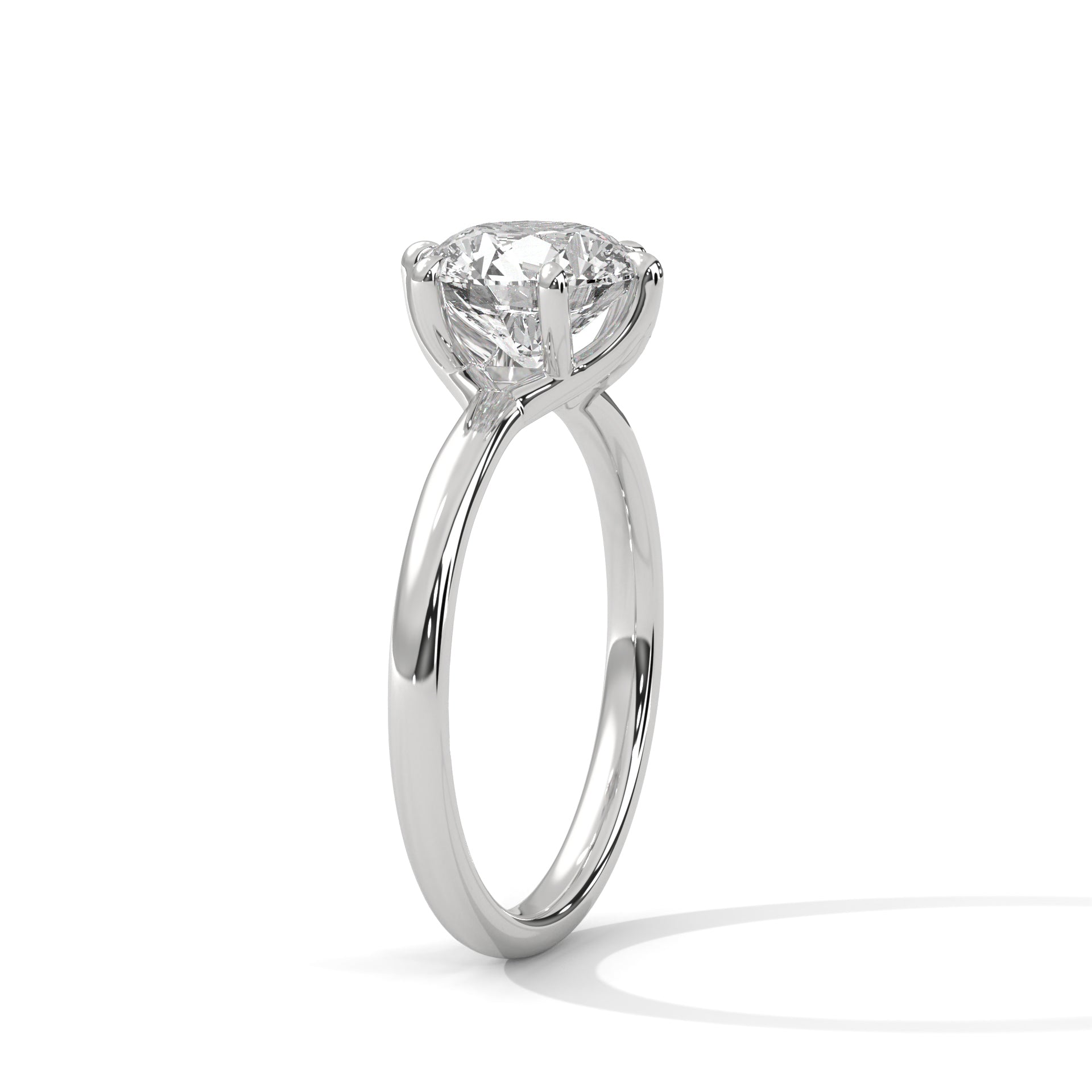 Eternal Classic 2 CT Round Diamond Solitaire Ring | 14K & 18K Gold