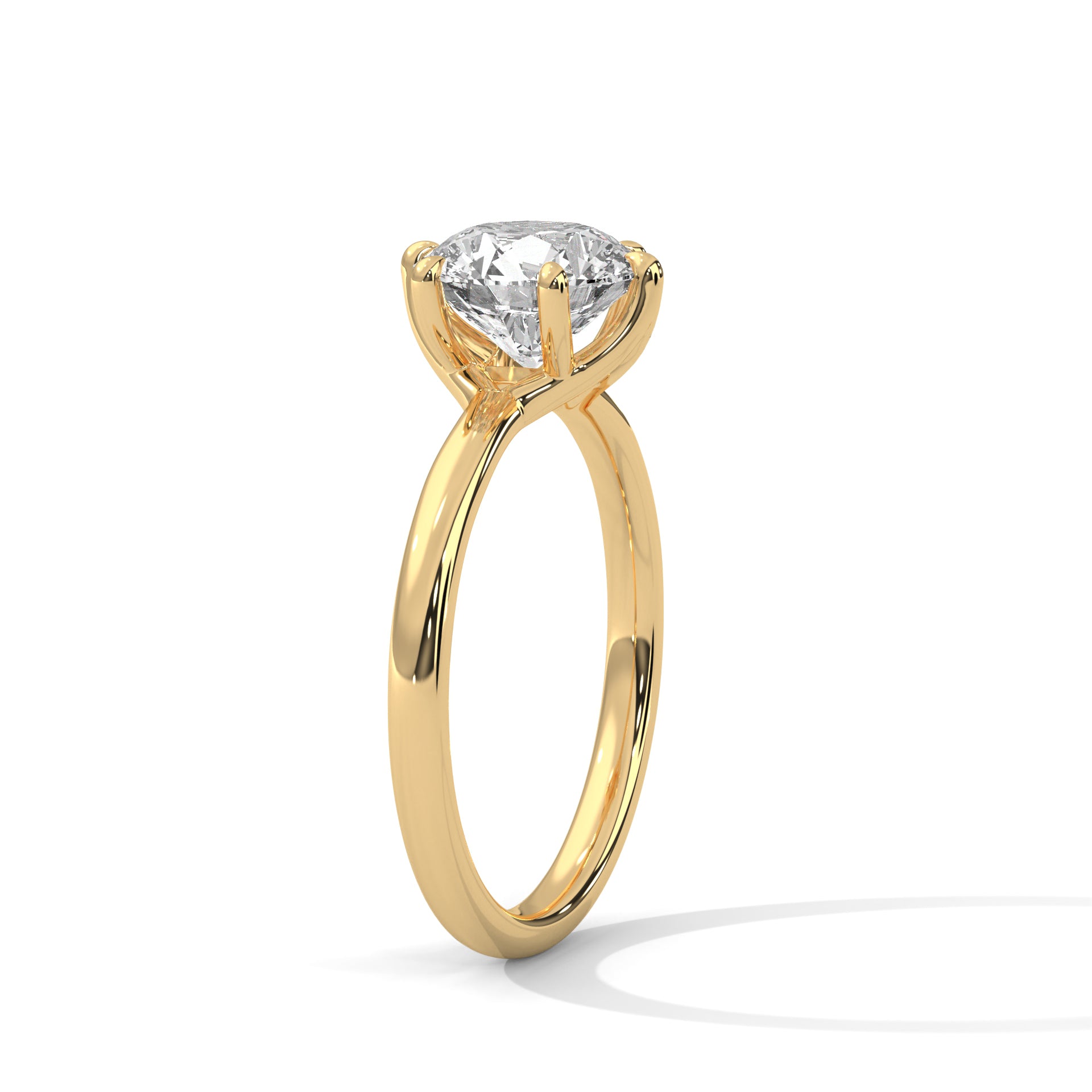 Eternal Classic 2 CT Round Diamond Solitaire Ring | 14K & 18K Gold