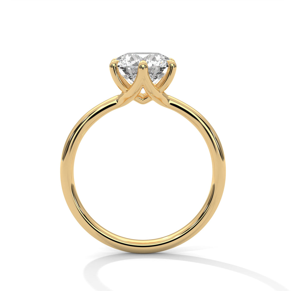 Viora 1.5 ct Cushion Lab-Grown Diamond Solitaire Engagement Ring