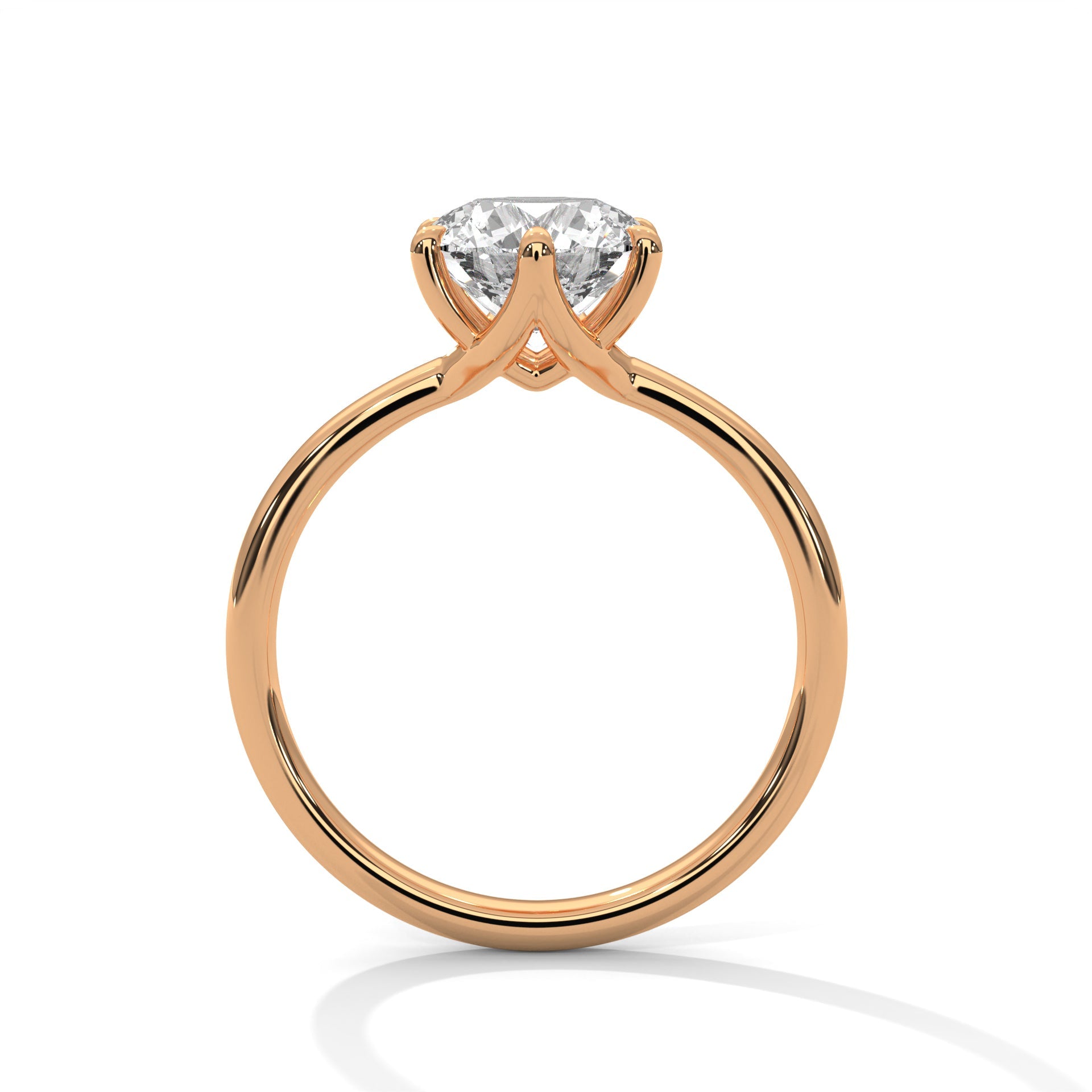 Eternal Classic 2 CT Round Diamond Solitaire Ring | 14K & 18K Gold